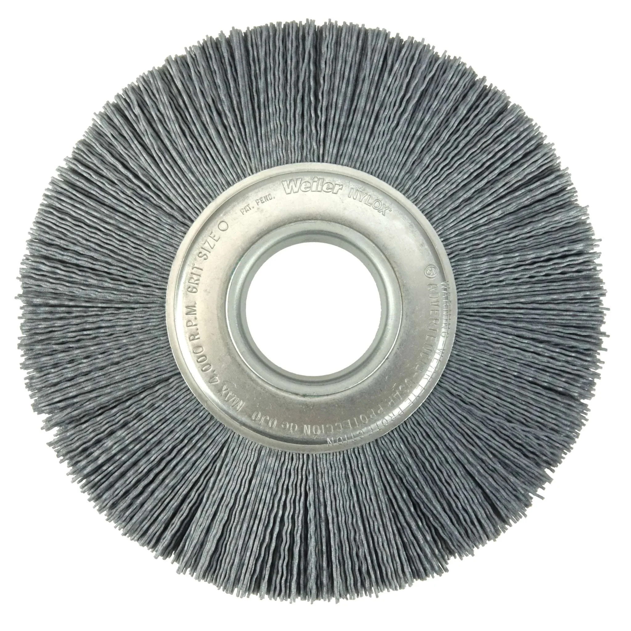 8" Cepillo Circular de Alambre Ondulado Nylox, .040/120SC , 2"