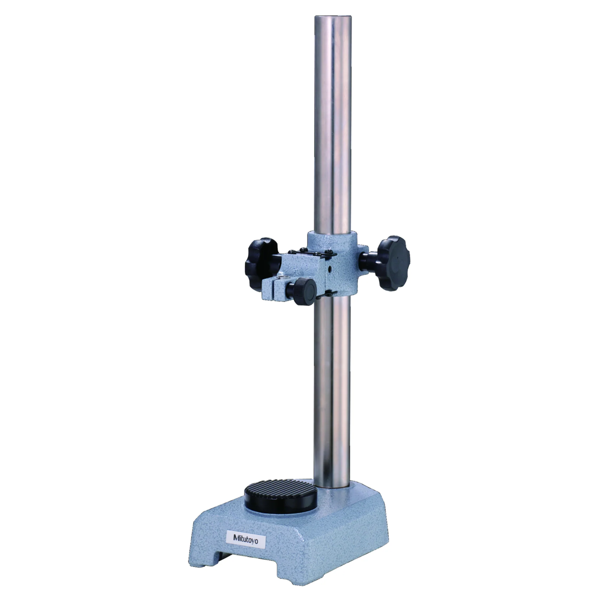 Base de comparación con base de acero D=58mm, mesa ranurada, Columna alta
