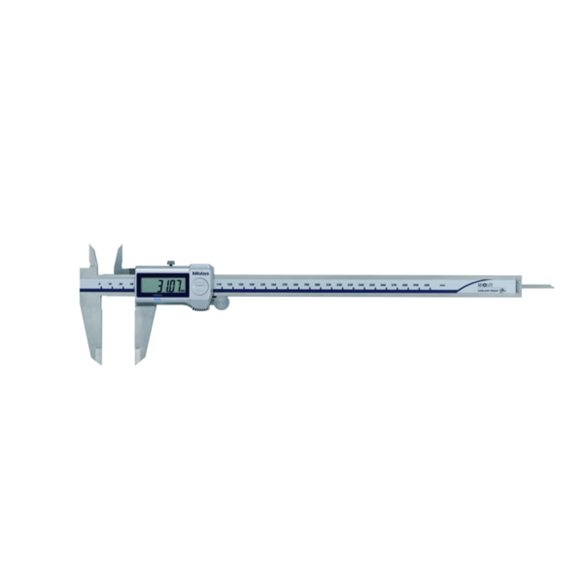 Calibrador ABS digital a prueba de refrigerante IP67 0-300mm, Cuchilla, Rodillo  para el pulgar