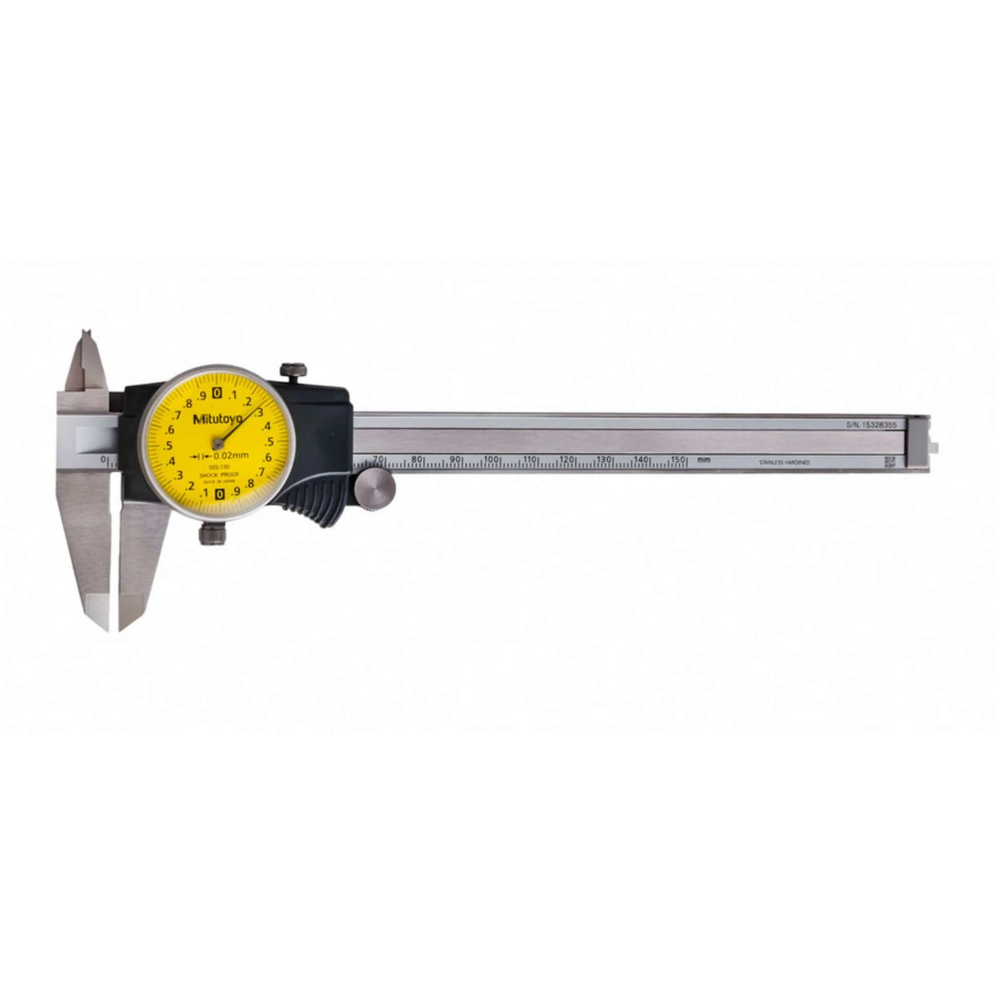 Calibrador con Carátula 0-150mm, 0.02mm, 2mm/rev., mm