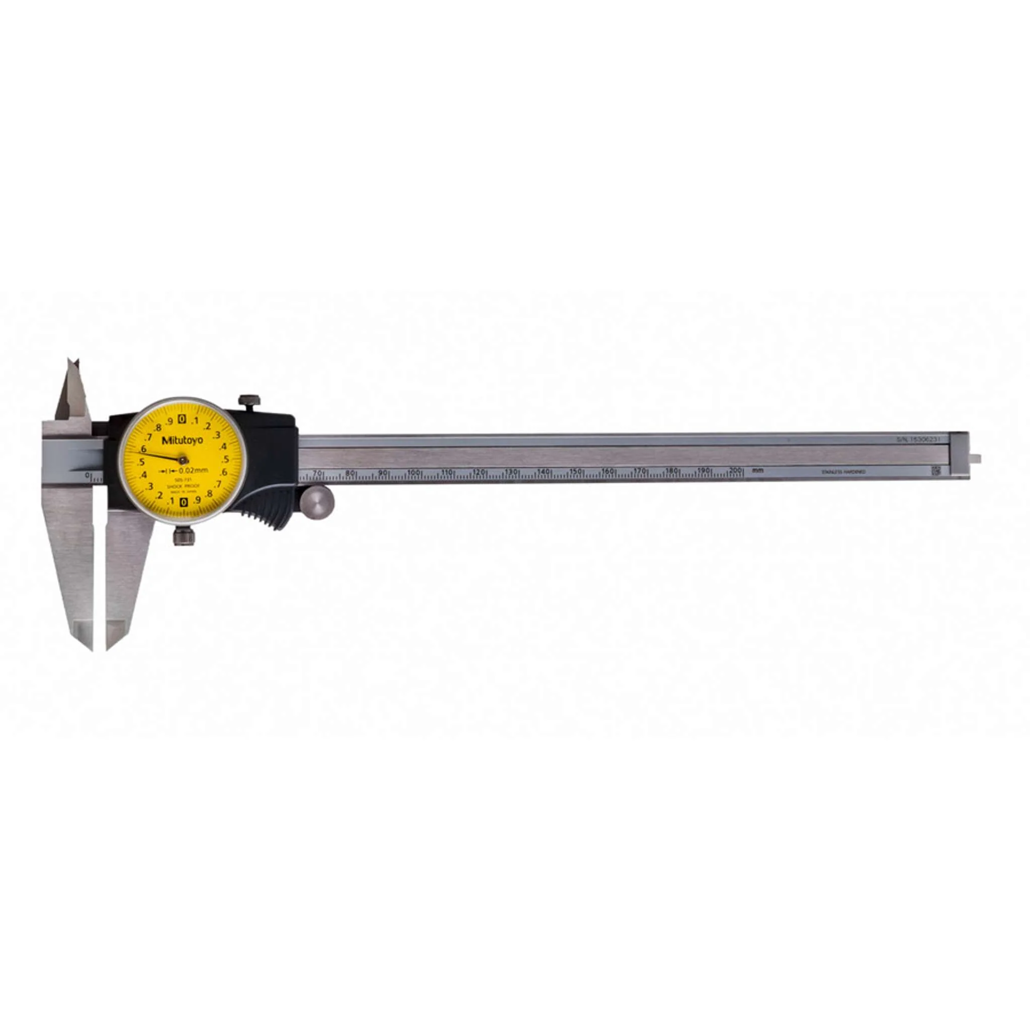 Calibrador con Carátula 0-200mm, 0.02mm, 2mm/rev., mm