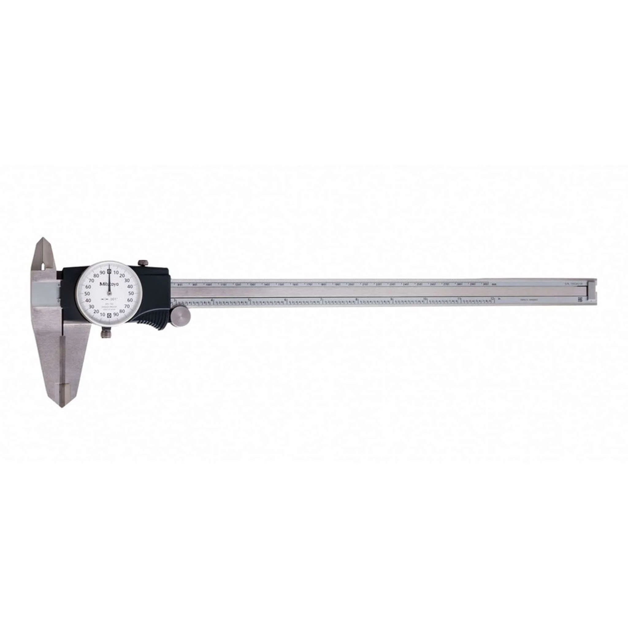 Calibrador con Carátula con puntas de carburo para medición de exteriores 0-12 pulg, 0.001 pulg, 0,2 pulg/rev., pulg