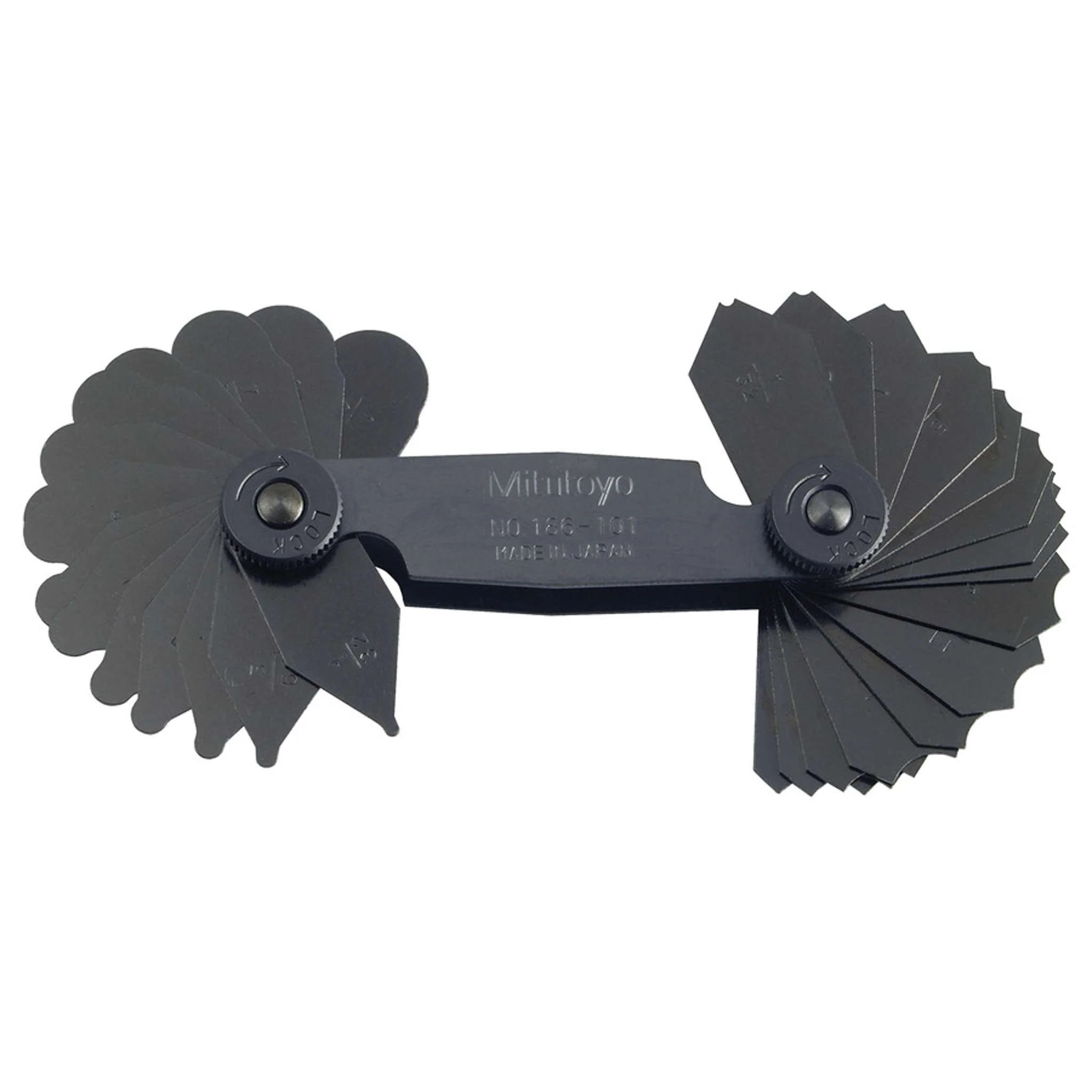 Calibrador de radios 1/32-1/4 pulg, 15 Pares