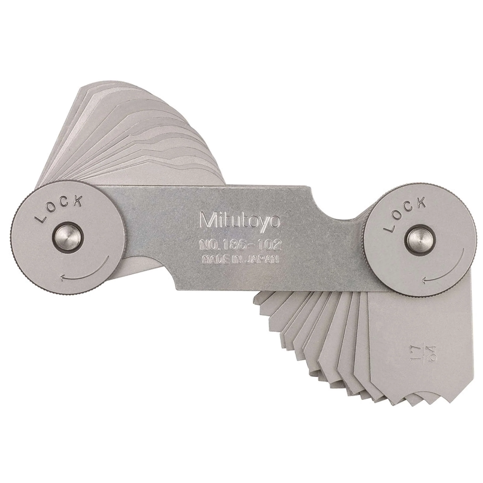 Calibrador de radios 17/64-1/2 pulg, 16 Pares
