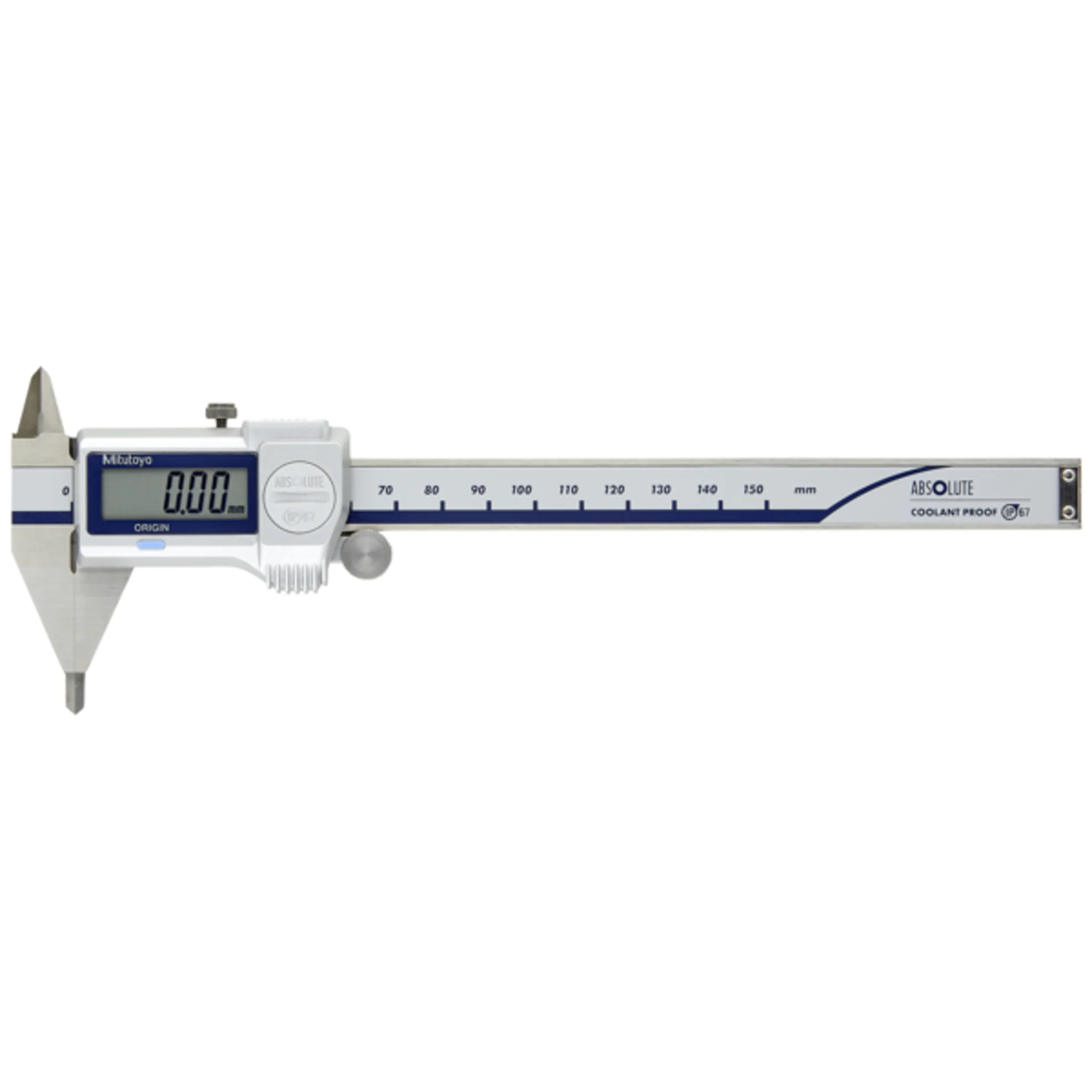 Calibrador digital ABS con Puntas 0-150mm, IP67, Rodillo para el pulgar