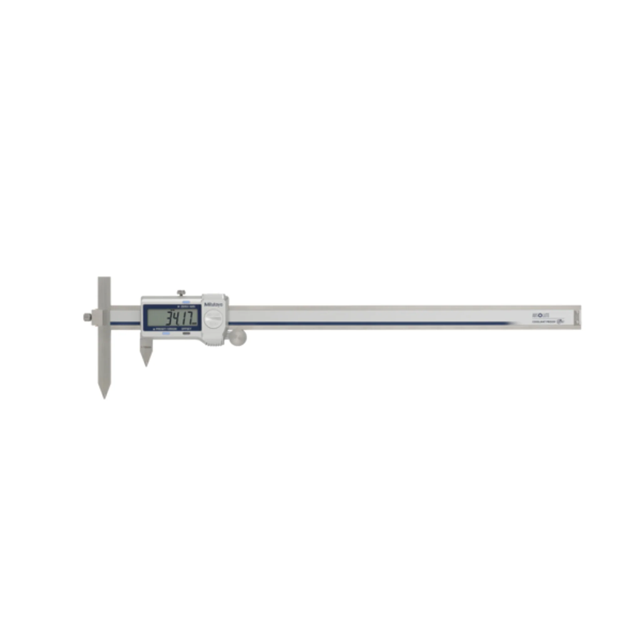 Calibrador digital ABS de centros con punta ajustable 10.1-310mm, IP67, Rodillo  para el pulgar