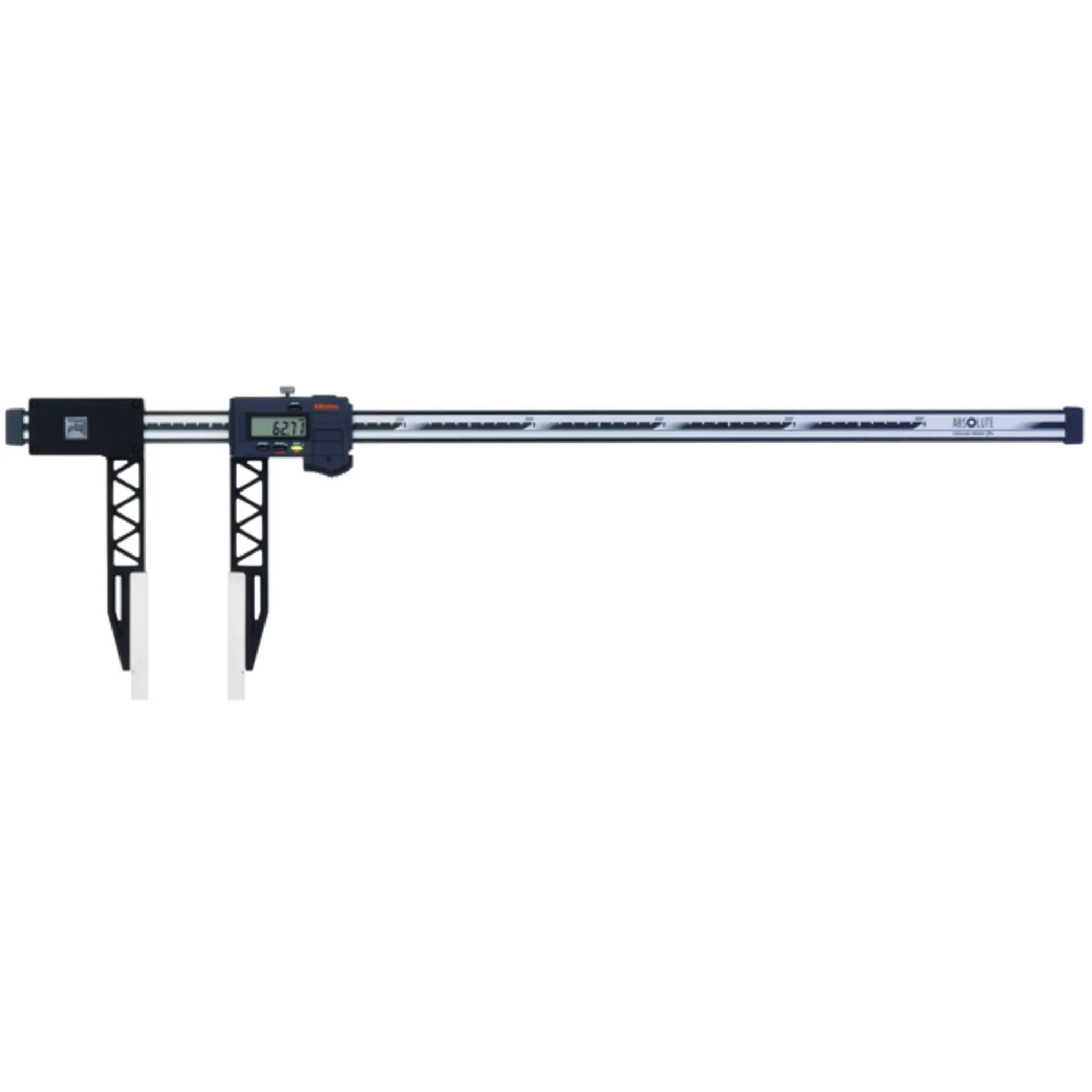 Calibrador digital ABS de fibra de carbono con puntas largas pulg/mm, 0-40 pulg, IP66