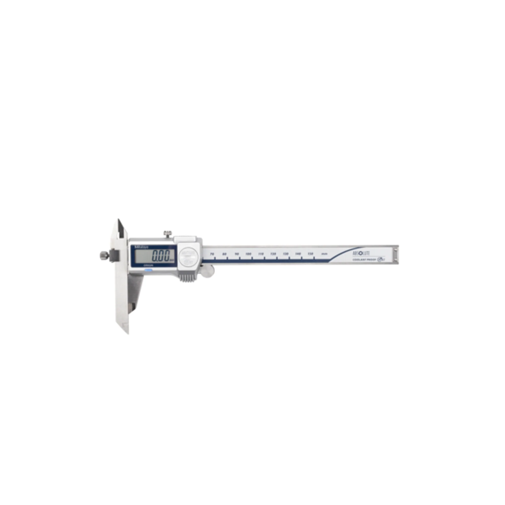Calibrador digital ABS punta ajustable, IP67 0-150mm, Rodillo  para el pulgar