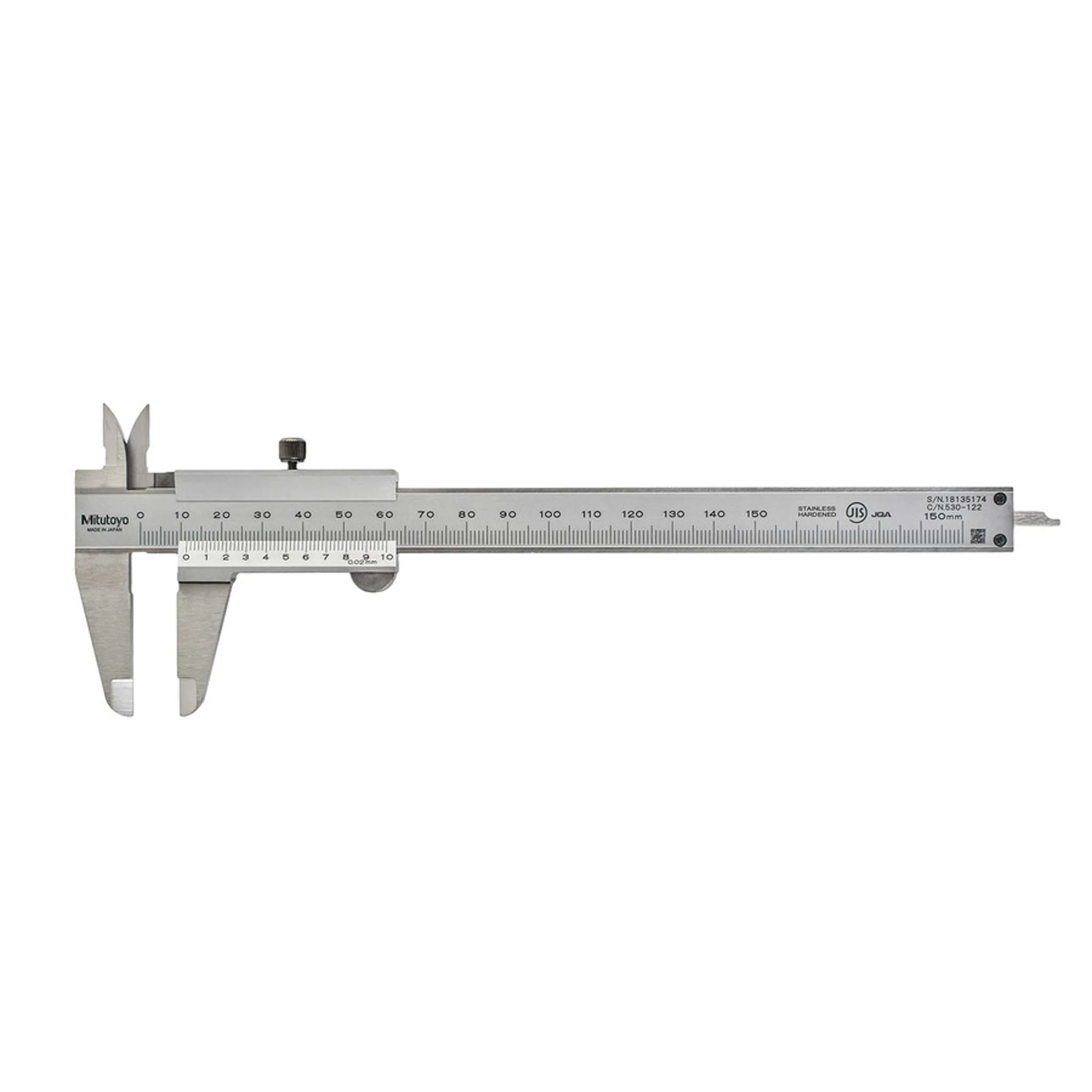 Calibrador vernier 0-150mm, 0.02mm, mm