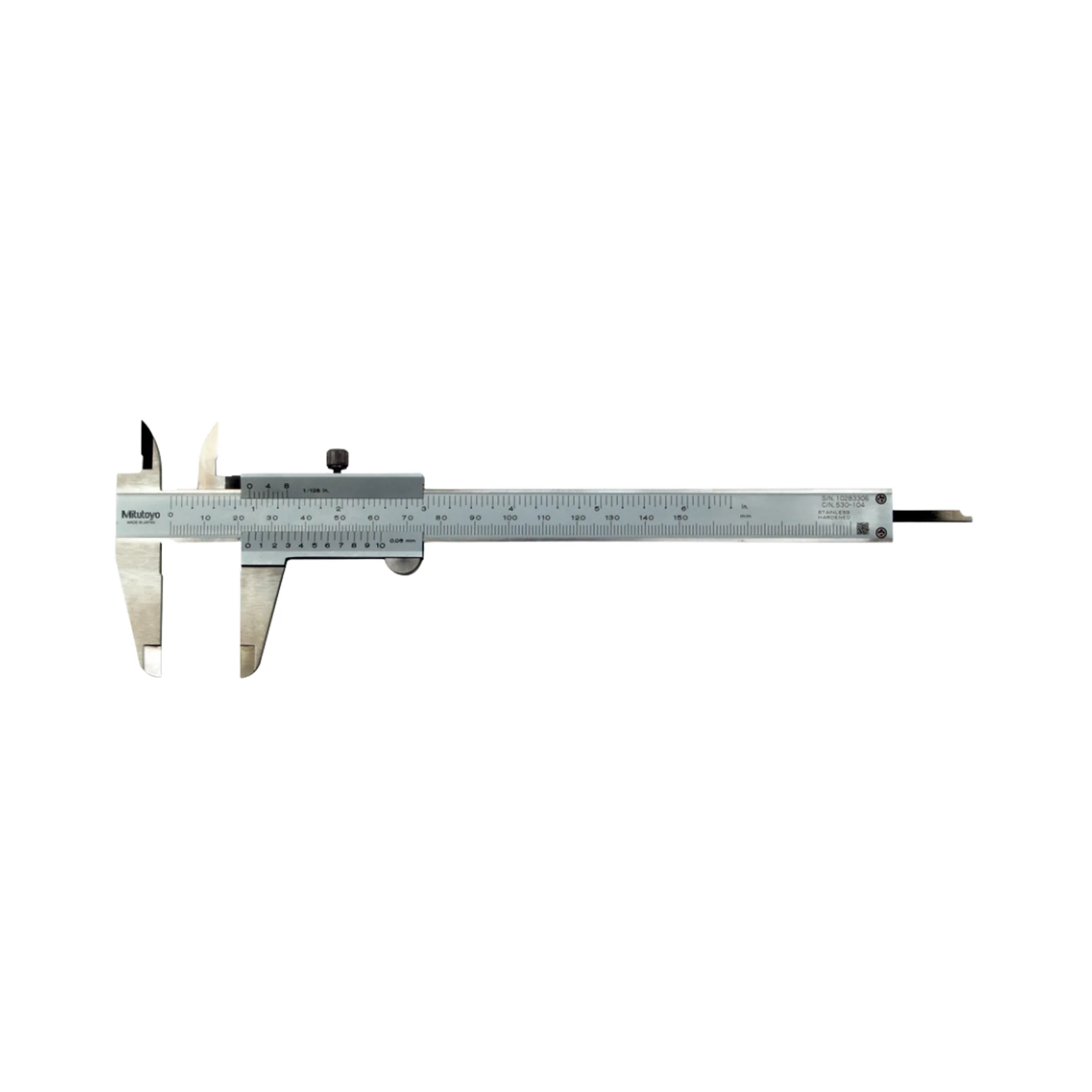 Calibrador vernier, 0 - 6 pulg, graduación 0.05mm