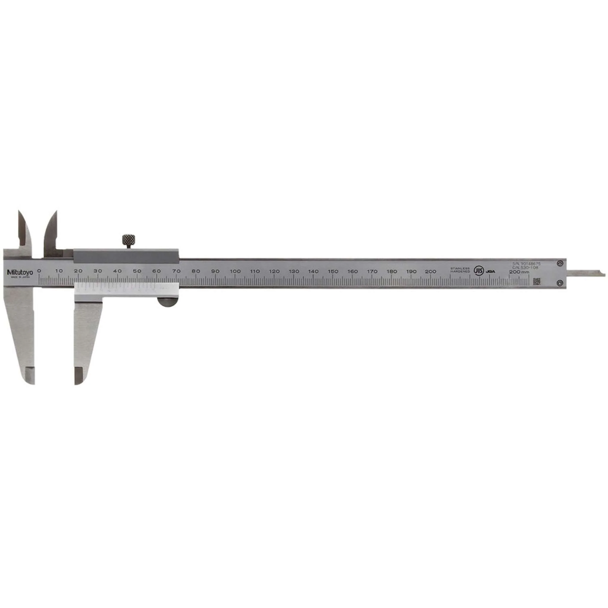 Calibrador vernier 0-200mm, 0.05mm, mm