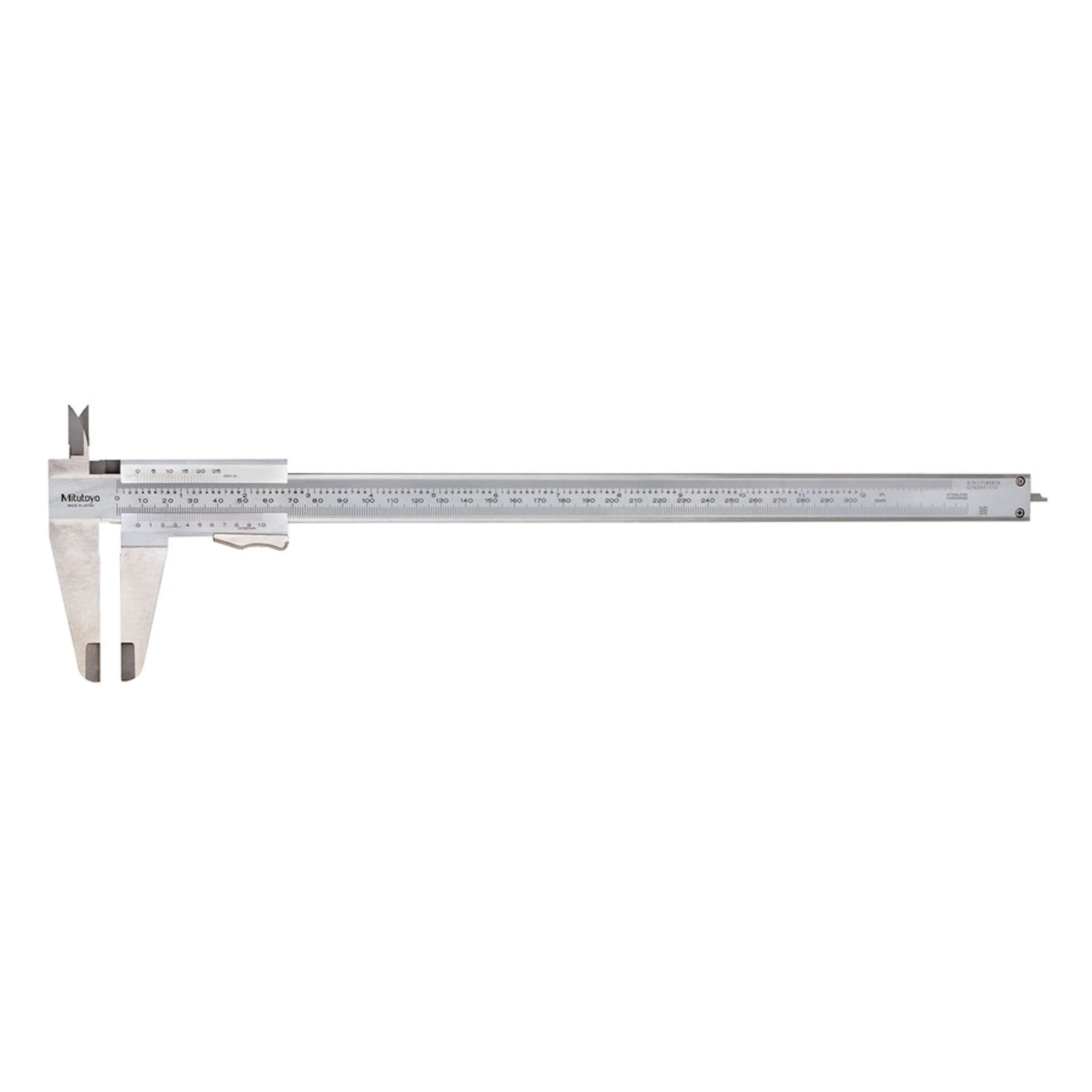Calibrador vernier con freno de muelle 0-300mm/0-12 pulg, 0.02mm, mm/pulg