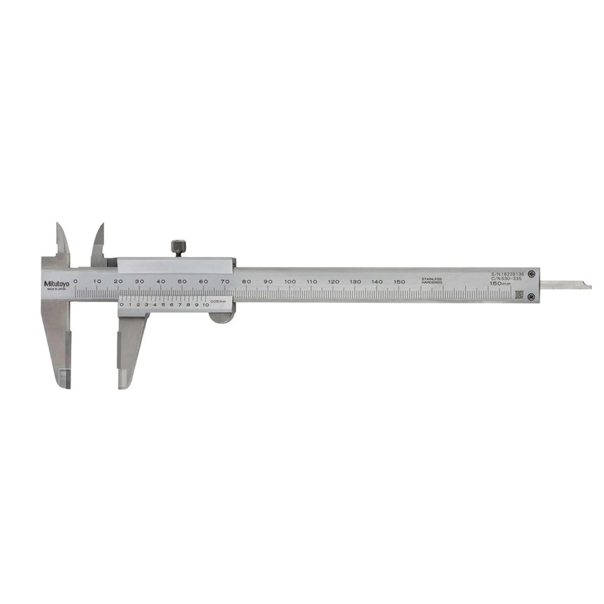 Calibrador vernier, puntas de carburo. 0-150mm, 0.05mm, mm