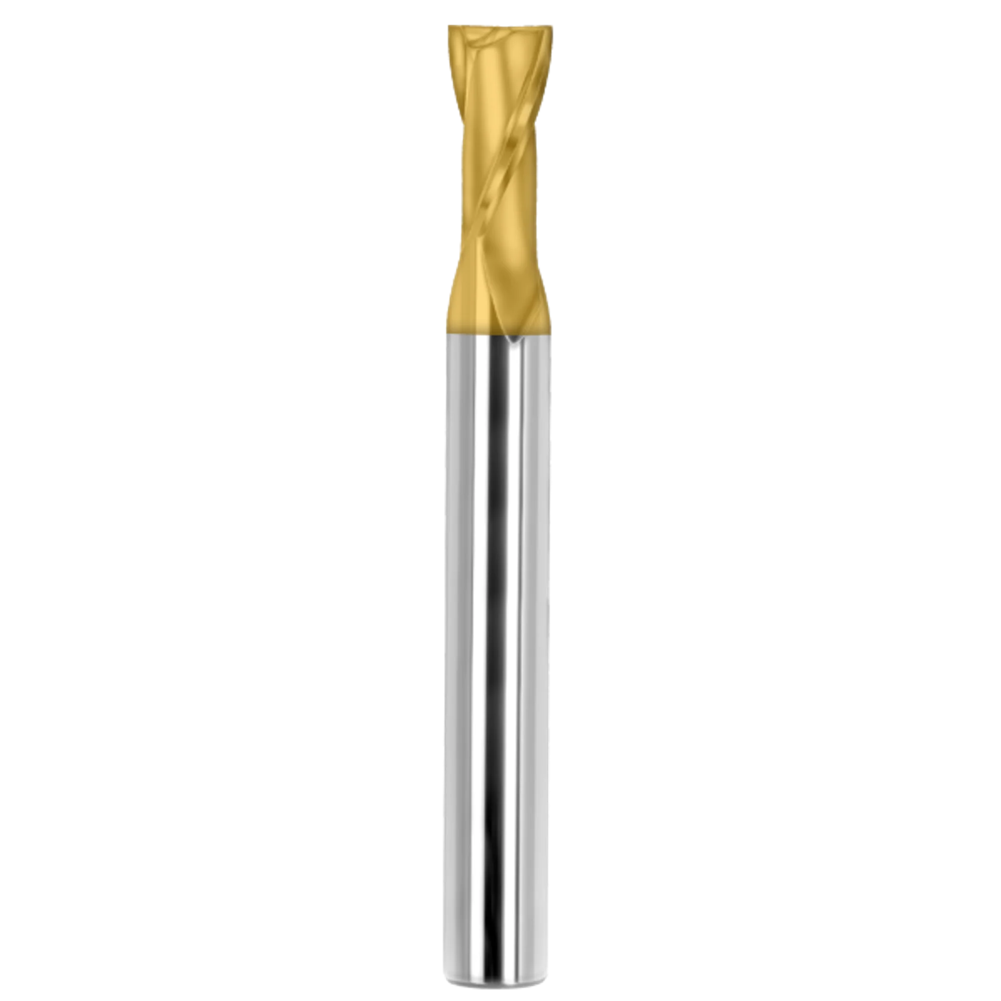 Cortador Vertical de Propósito General, Diam. 1/8 pulg, 2 Flautas, Punta Plana
