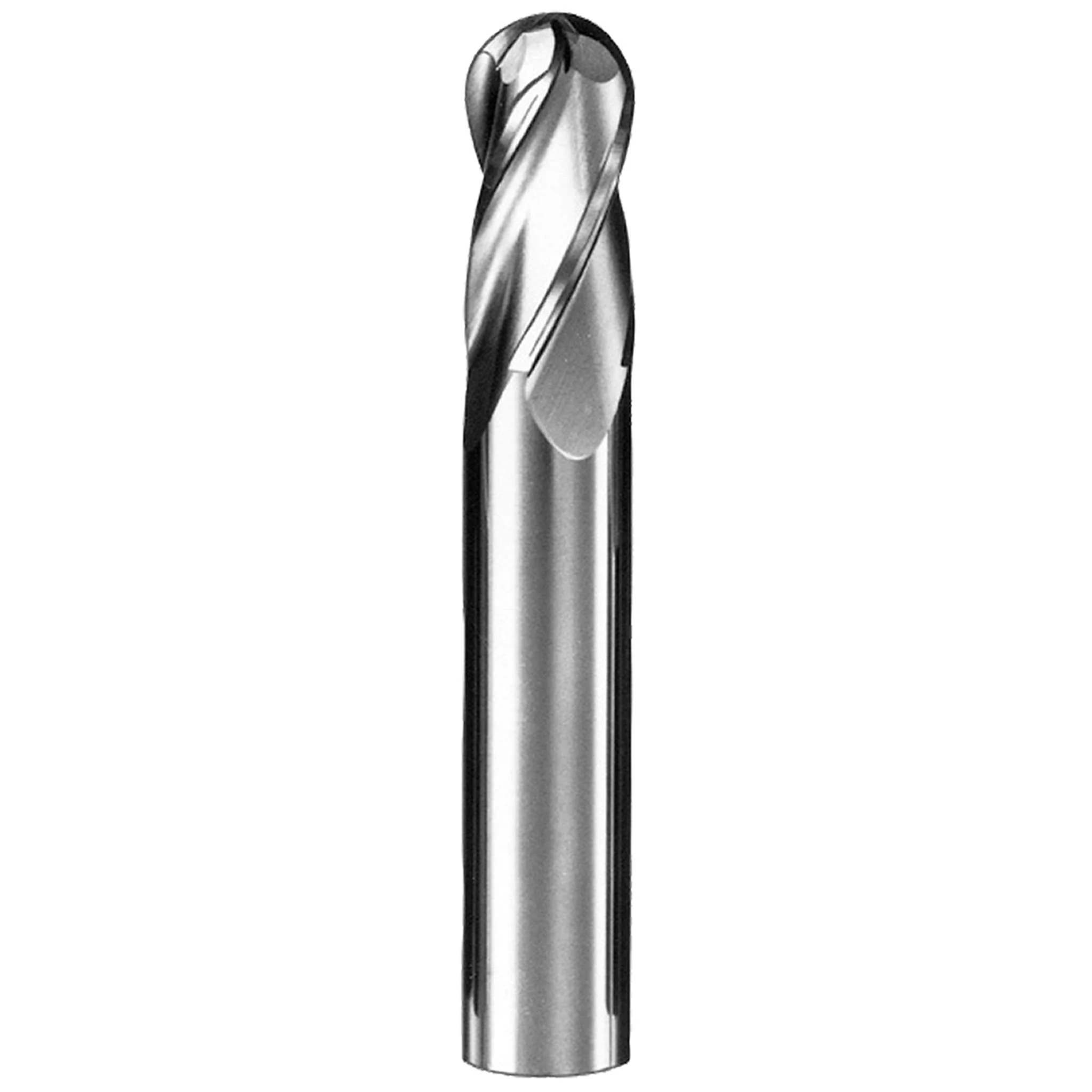Cortador Vertical de Propósito General, Diam. 4.5 mm, 4 Flautas, Punta Bola