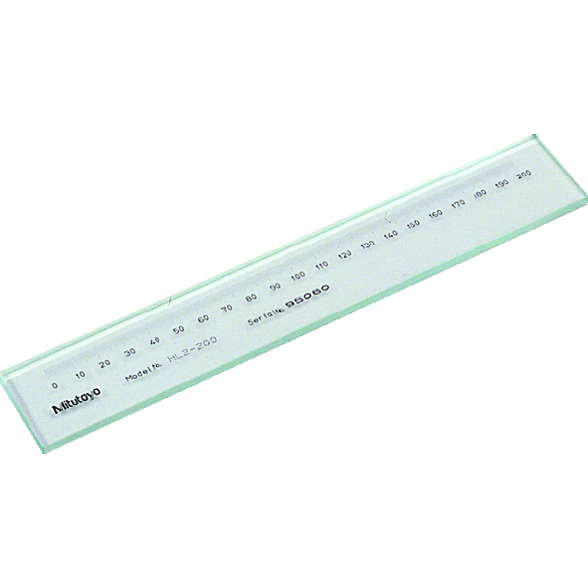 Escala patrón de trabajo + Certificado de inspección 200mm, 0,1mm