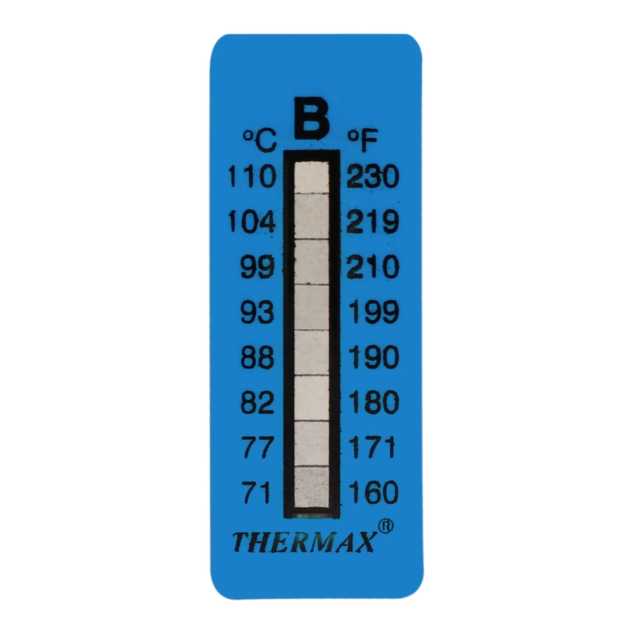 THERMAX 8 LEVEL STRIPS - B  71C-110C [160F-230F]