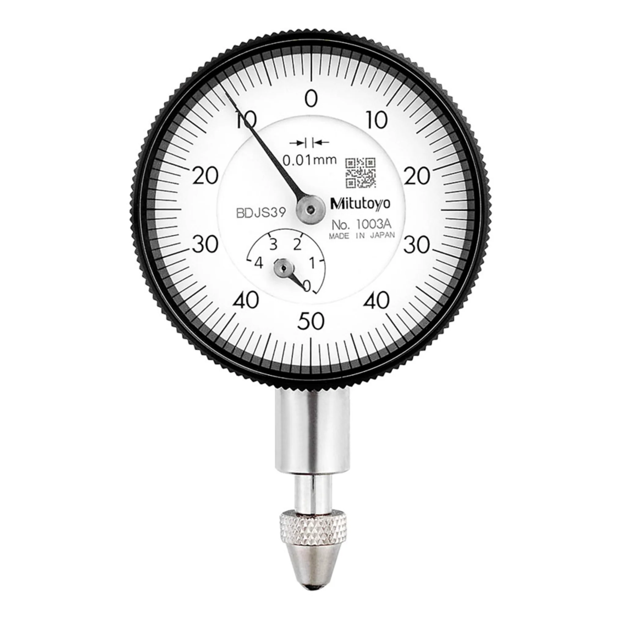 Indicador de carátula, tapa con oreja, Tipo ISO 4mm, 0,01mm