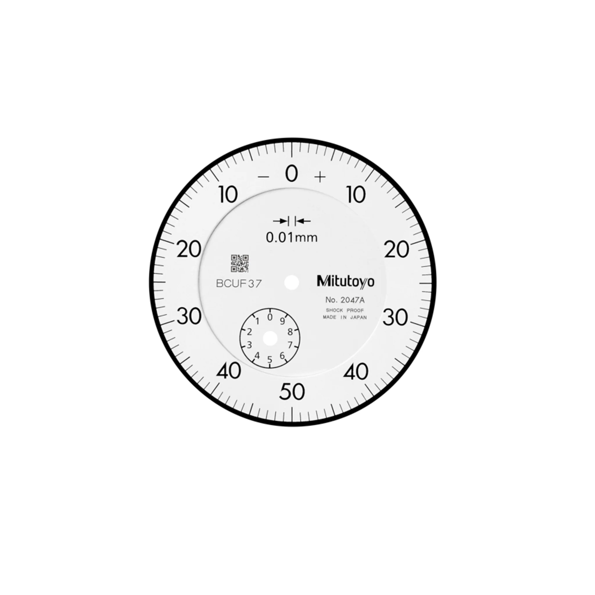 Indicador de carátula, tapa plana, Tipo ANSI/AGD 10mm, 0,01mm - Image 2
