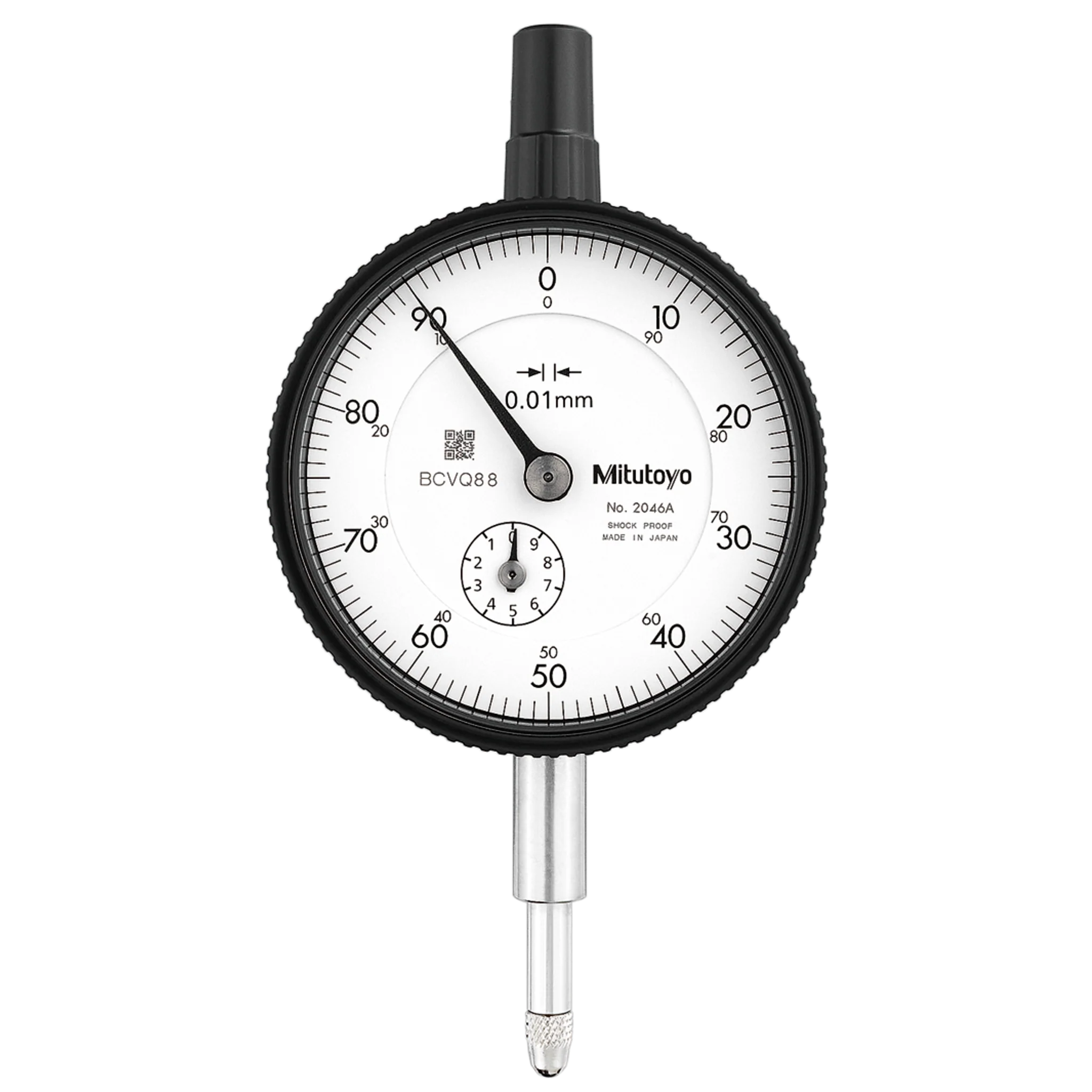 Indicador de carátula, tapa plana, Tipo ANSI/AGD  10mm, 0,01mm