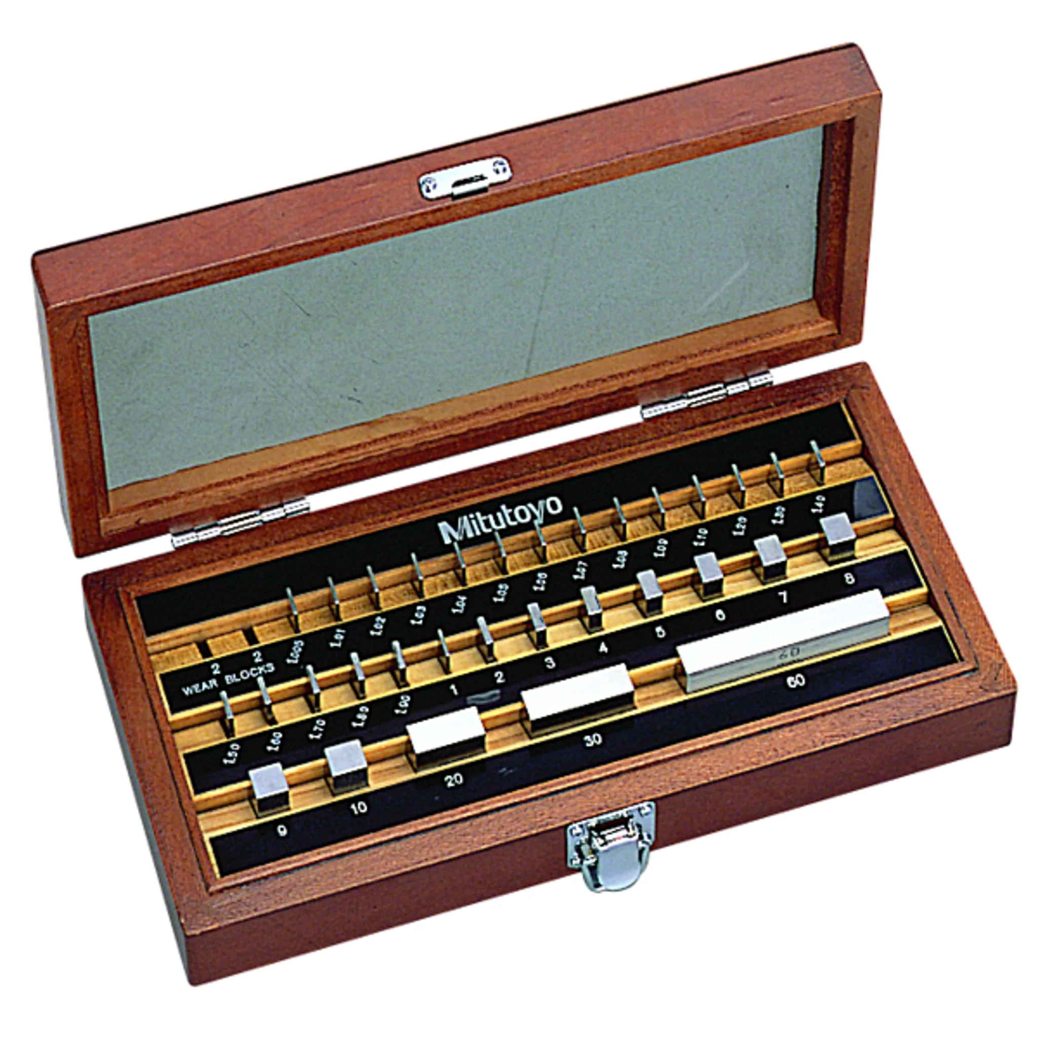 Juego de bloques patrón rectangular, mm, certificado de inspección, ISO, 32 Bloques, Grado  2, Acero