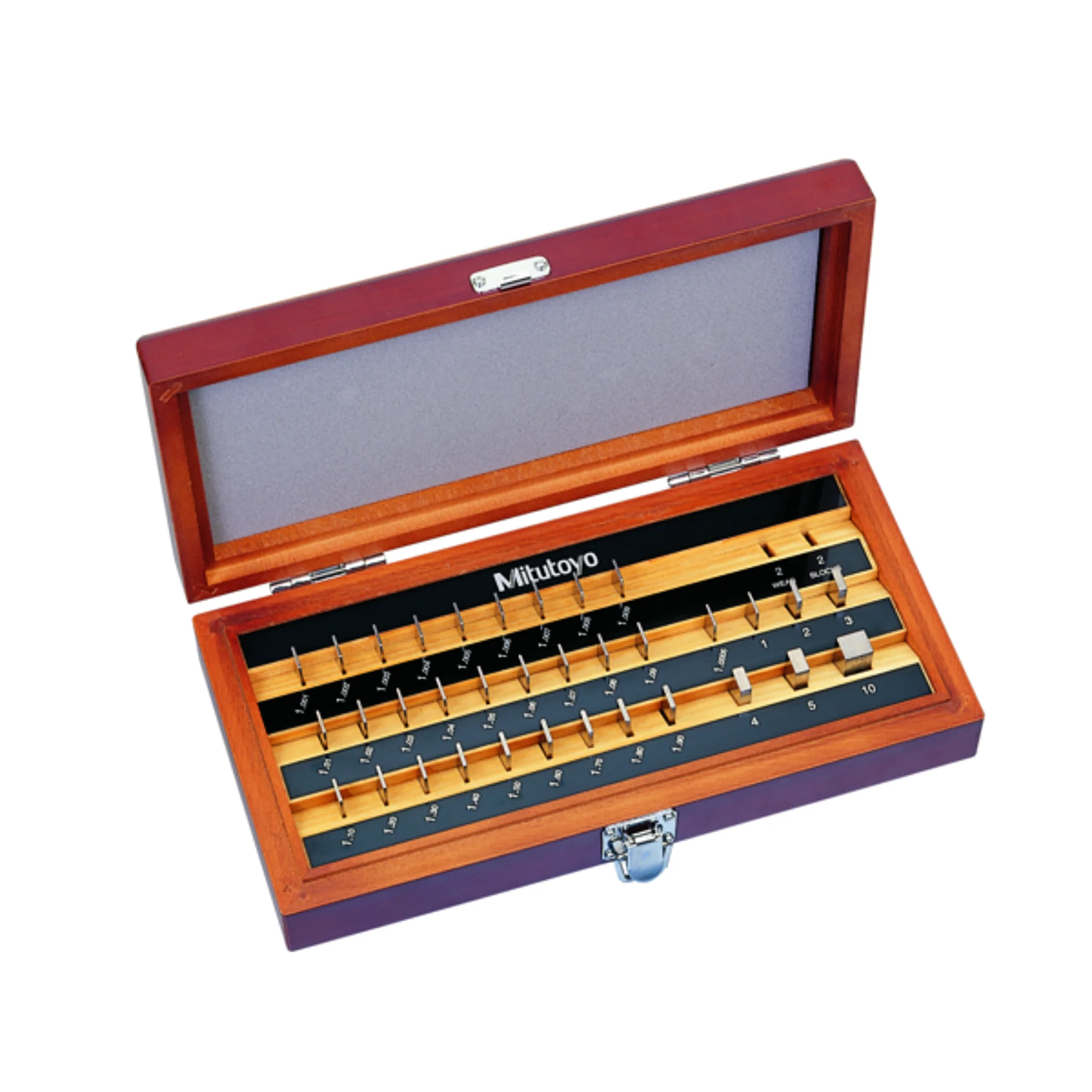 Juego de bloques patrón rectangular, mm, certificado de inspección, ISO, 34 Bloques, Grado  1, Acero