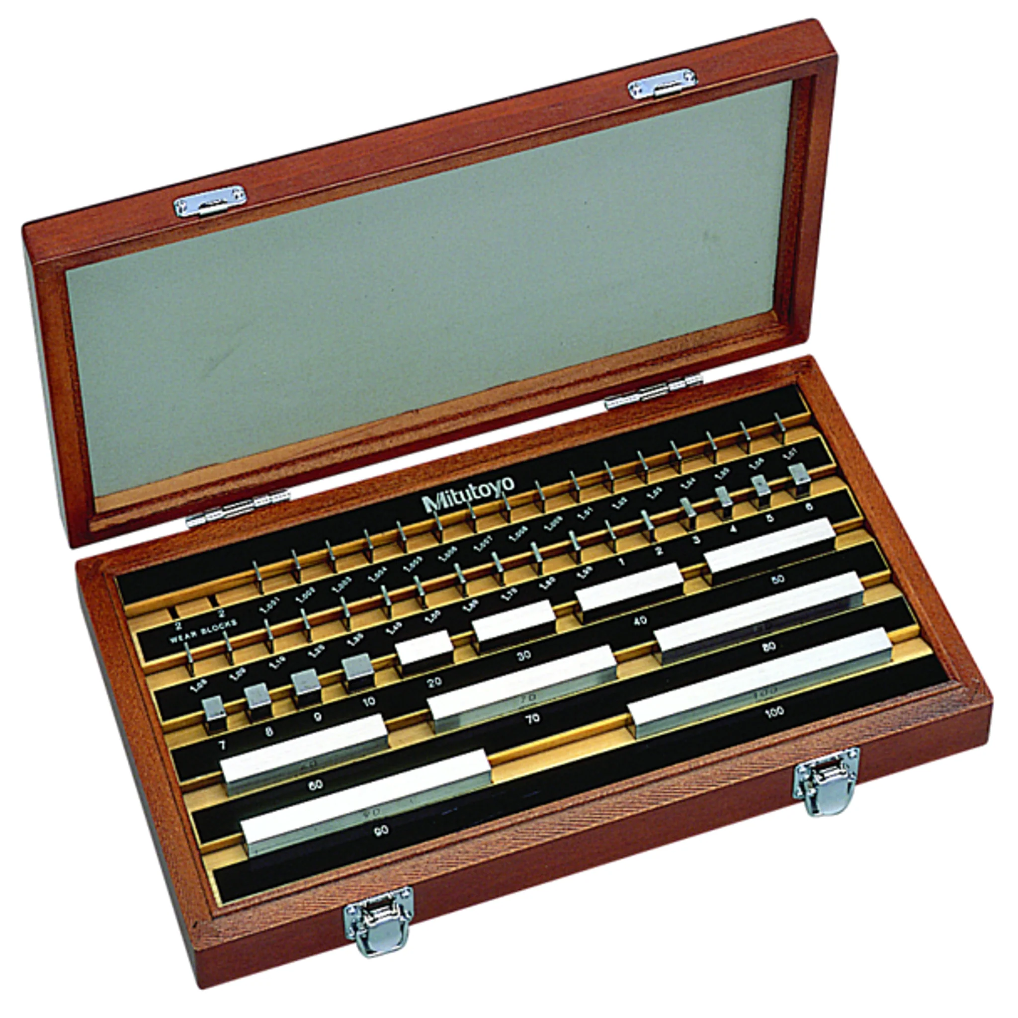 Juego de bloques patrón rectangular, mm, certificado de inspección, ISO, 46 Bloques, Grado 0, Acero