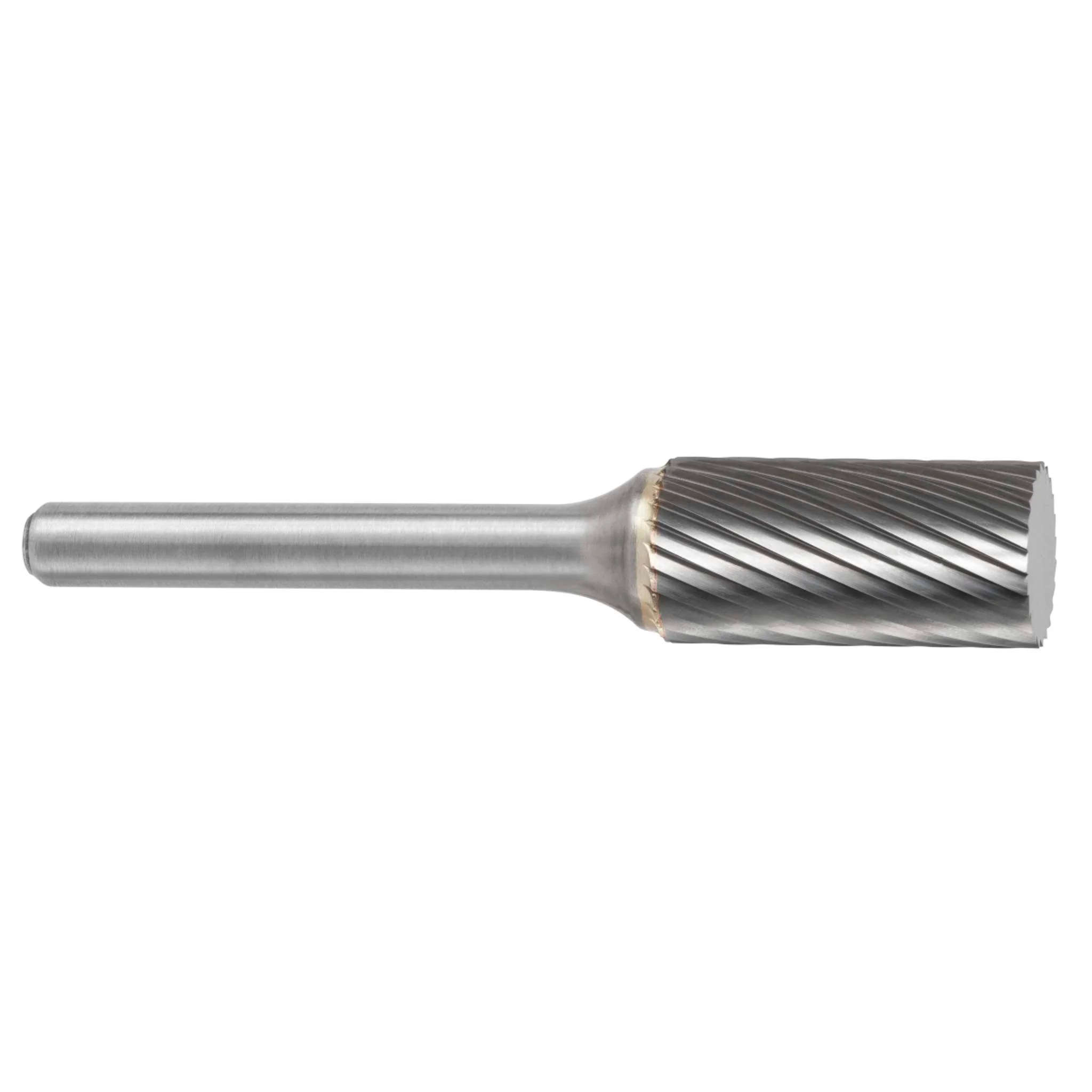 Lima Rotativa SA-53M, diam. de 5 mm X 12.7 mm de longitud,  X 3 mm de diam. de zanco y 38 mm de largo total, corte , Sin recubrimiento