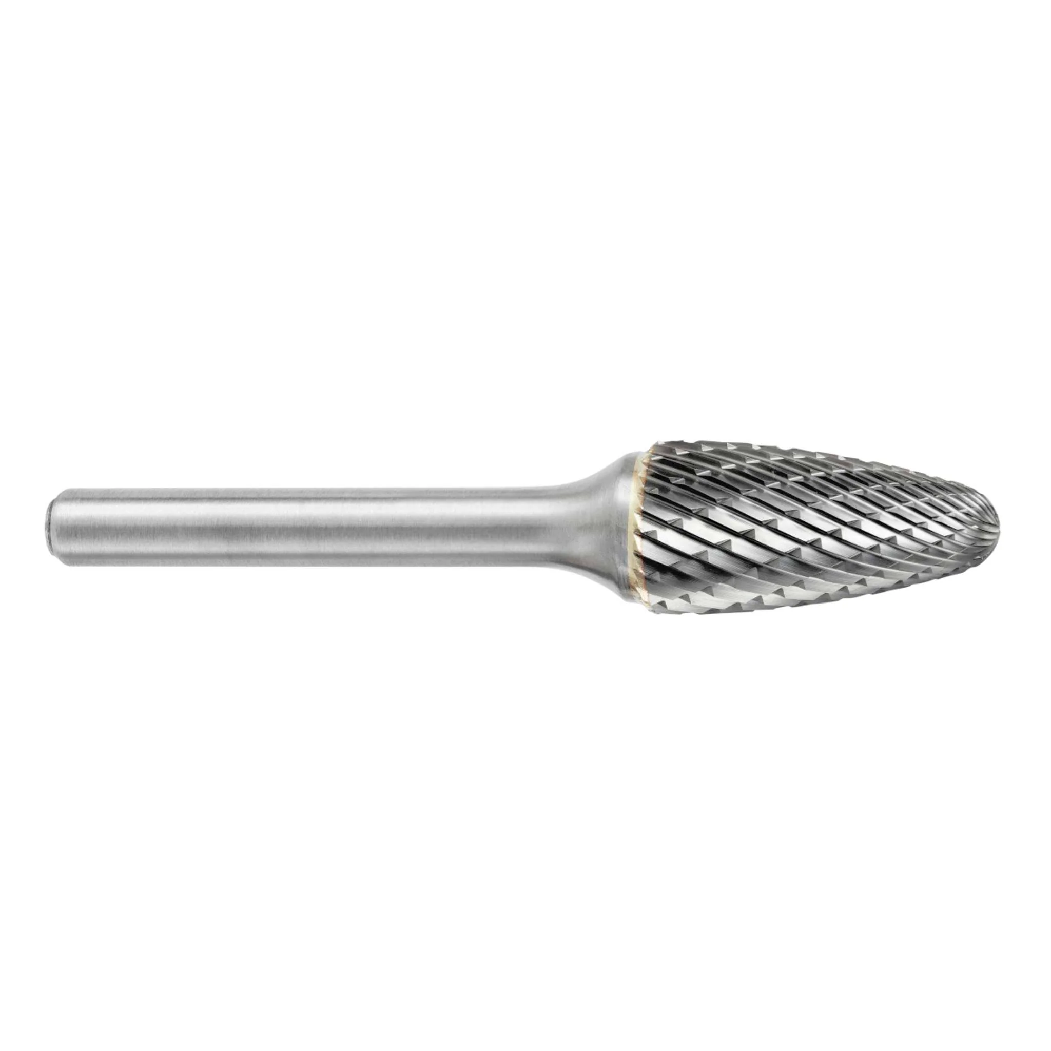 Lima Rotativa SF-5M, diam. de 12.7 mm X 25 mm de longitud,  X 6 mm de diam. de zanco y 175 mm de largo total, corte , Sin recubrimiento