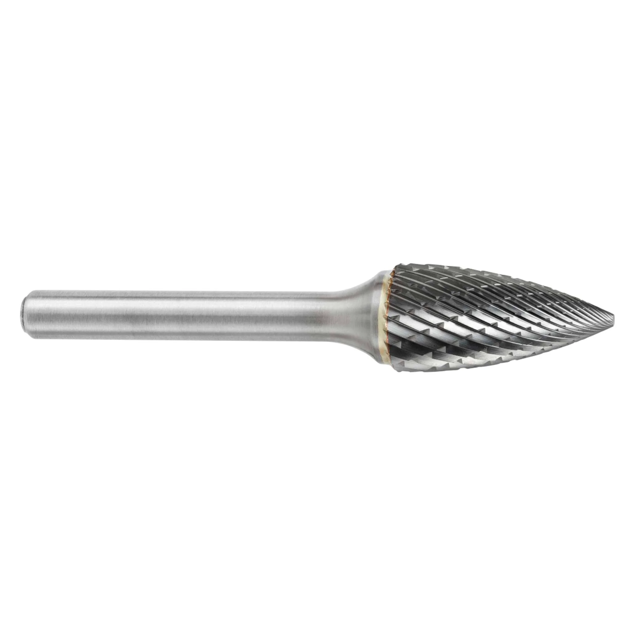 Lima Rotativa SG-7M, diam. de 19 mm X 25 mm de longitud,  X 6 mm de diam. de zanco y 70 mm de largo total, corte , Sin recubrimiento