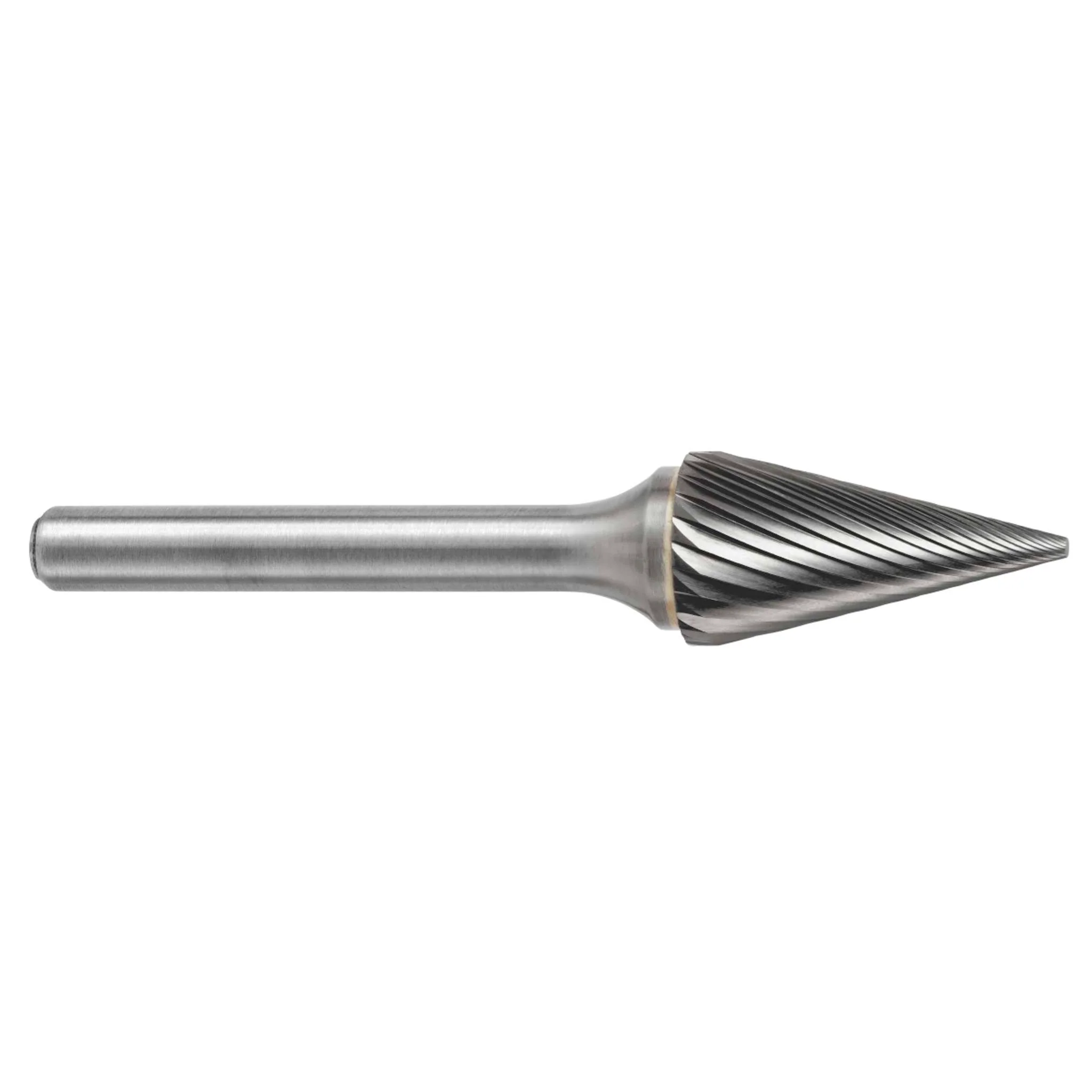 Lima Rotativa SM-6M, diam. de 16 mm X 25 mm de longitud,  X 6 mm de diam. de zanco y 71 mm de largo total, corte , Sin recubrimiento