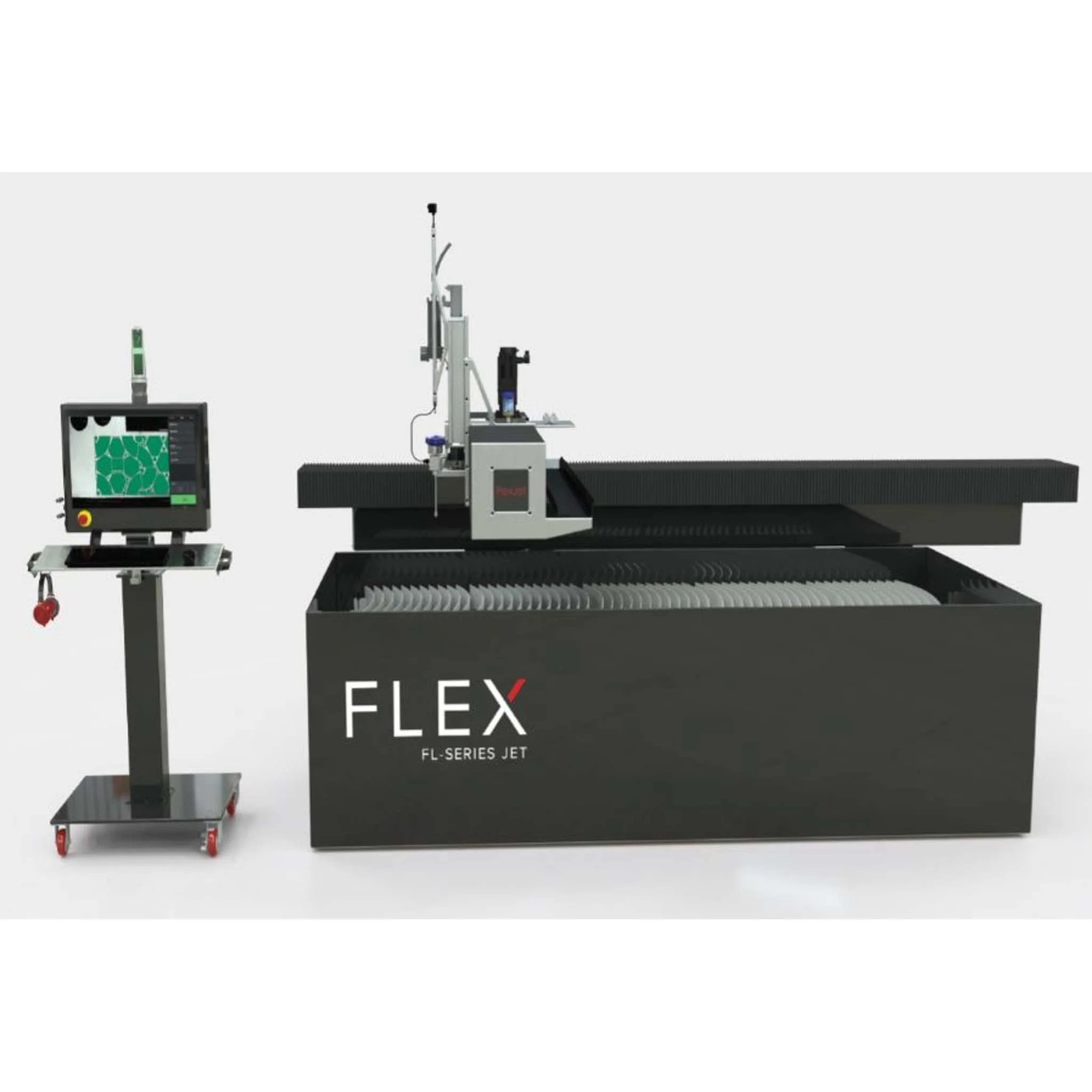Máquina de corte por agua WATER JET serie FL, modelo FL1004, con bomba de alta presión de 50 hp trifásica a 220V 60Hz. - Image 3