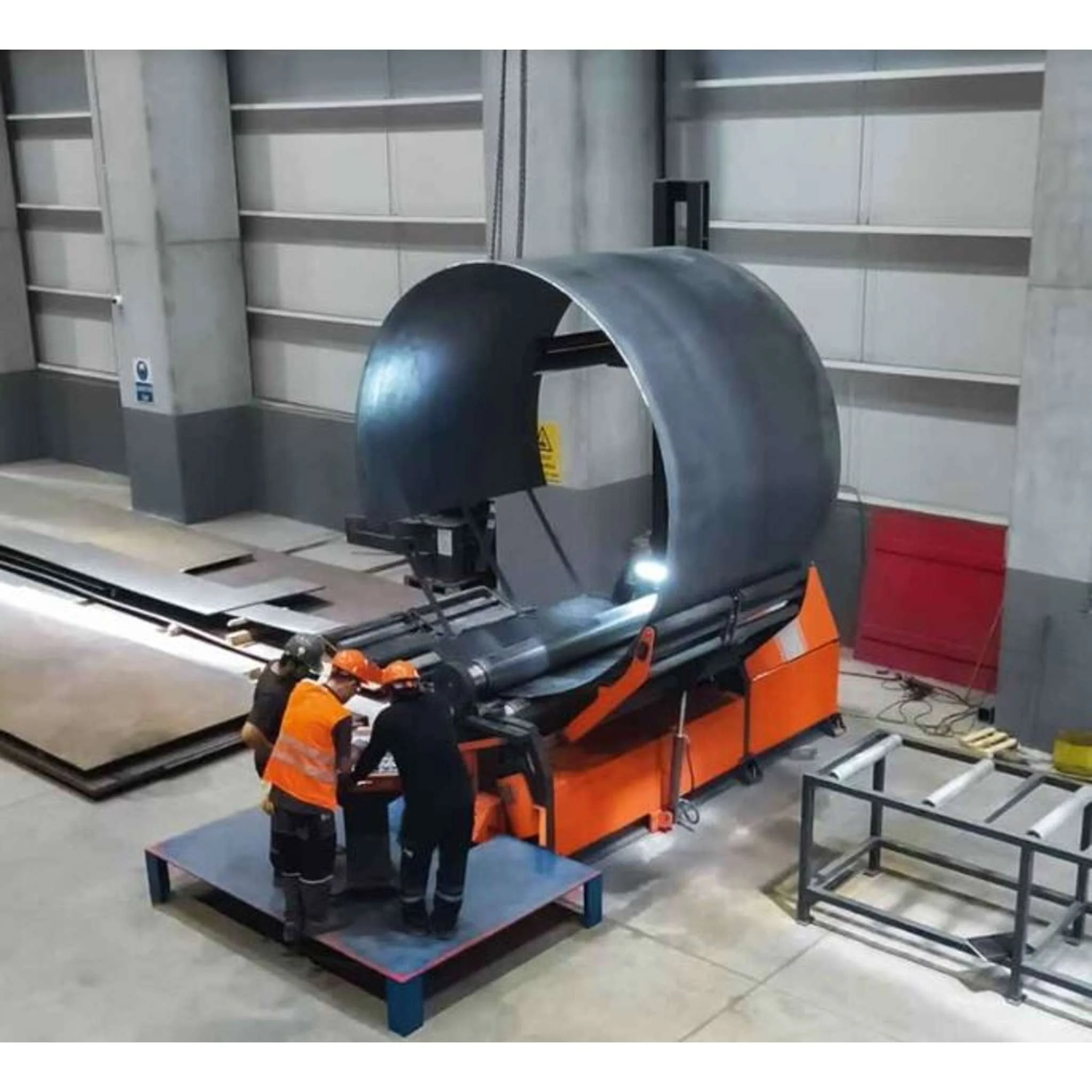 Máquina Roladora de Lamina modelo SBM 400x3100 4 Rolls Hydraulic + Center Support Trifásica 220V/60Hz - Image 3