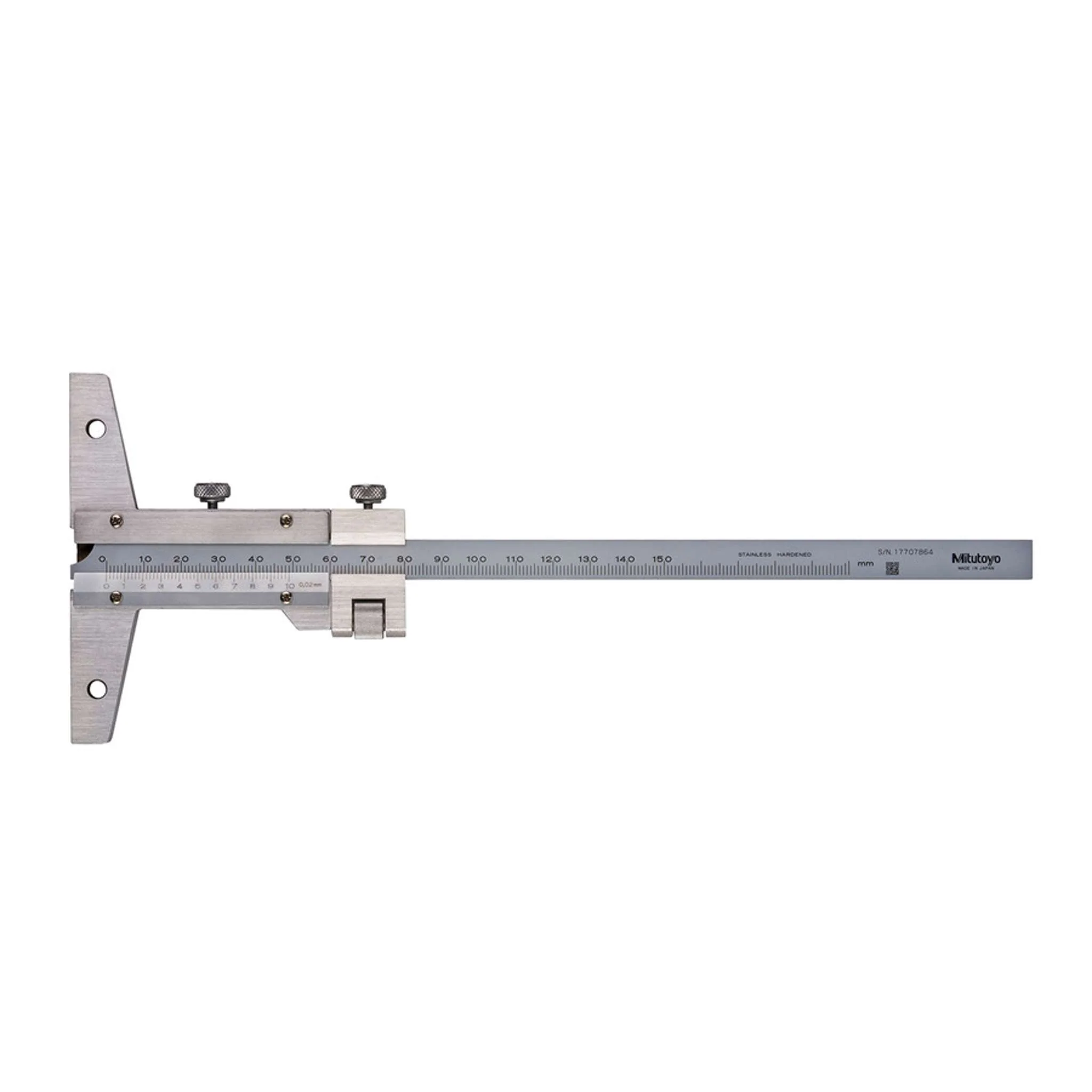 Medidor para profundidad con Vernier, ancho 0-150mm, 0,02mm, Ajuste fino
