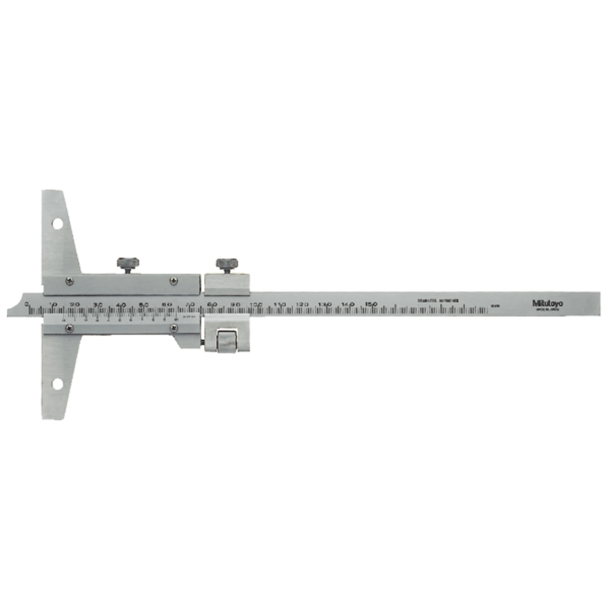 Medidor para profundidad con Vernier, ancho 0-300mm, 0,02mm
