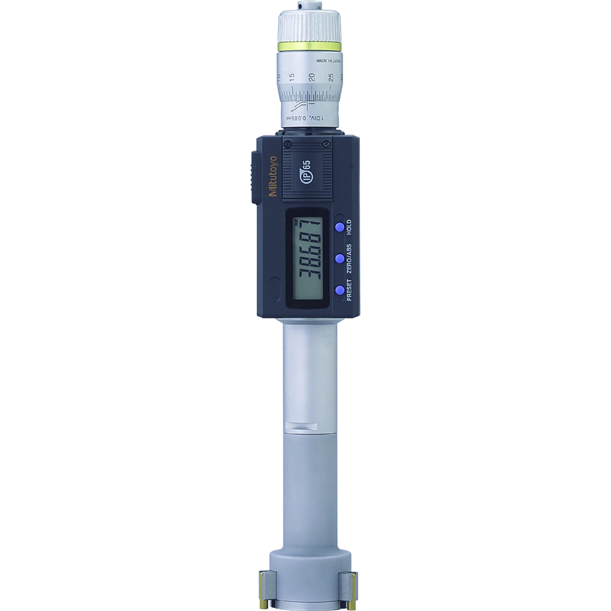 Micrómetro de 3 puntas para interiores 30-40mm, IP65, TIN
