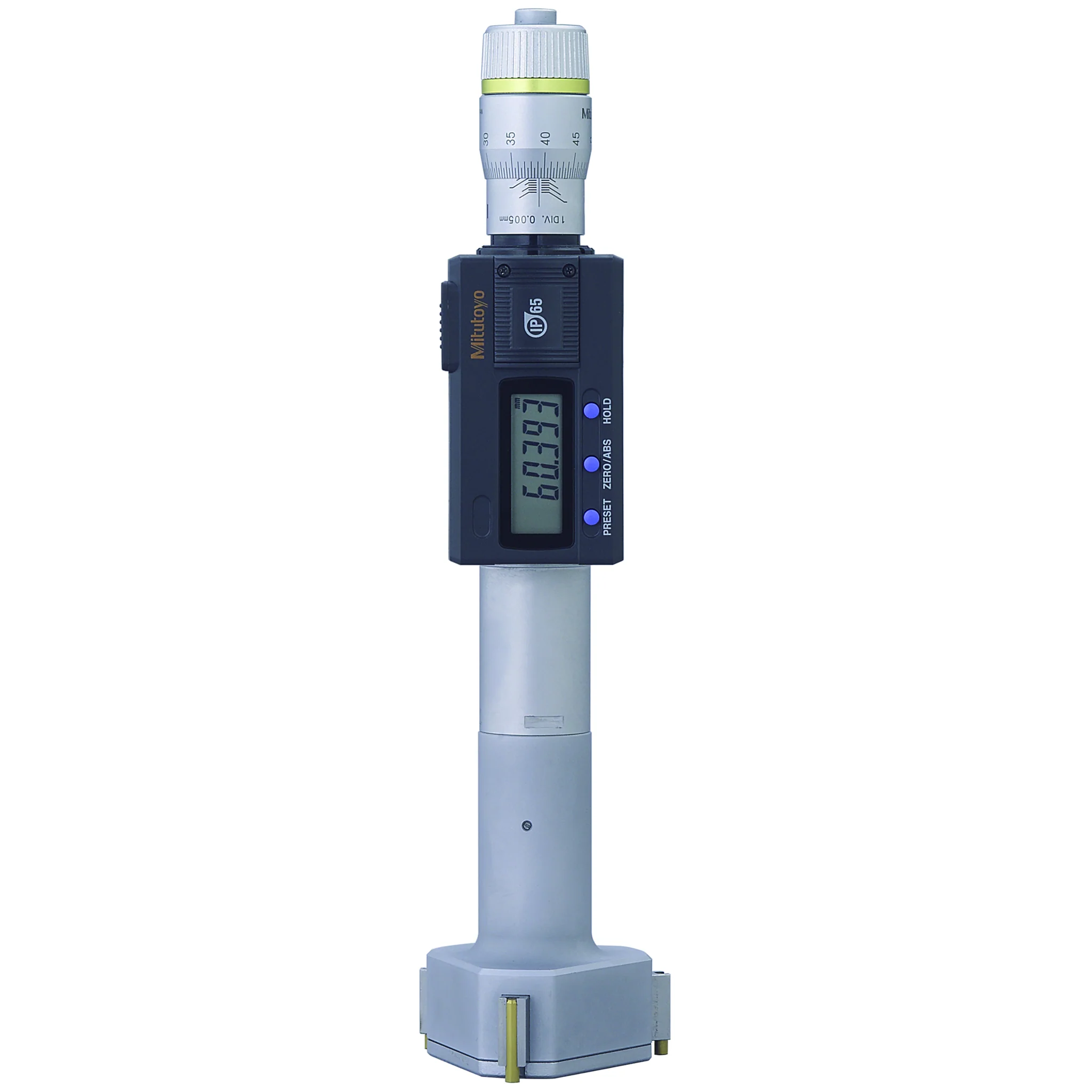 Micrómetro de 3 puntas para interiores 50-63mm, IP65, TIN