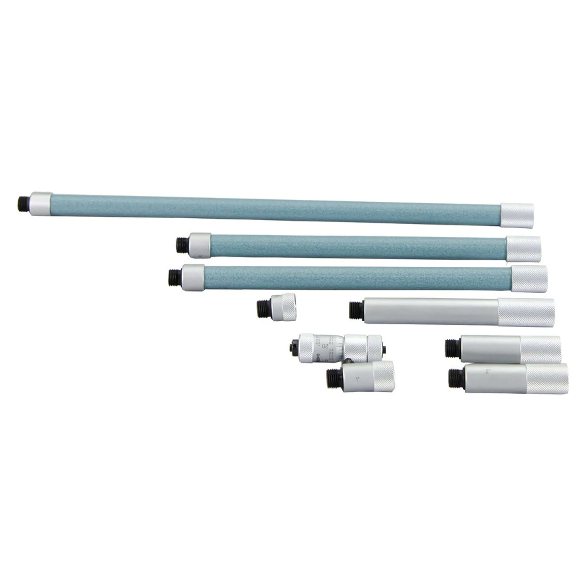 Micrómetro de interiores tipo tubular, Superficie de medición endurecida 2-40 pulg