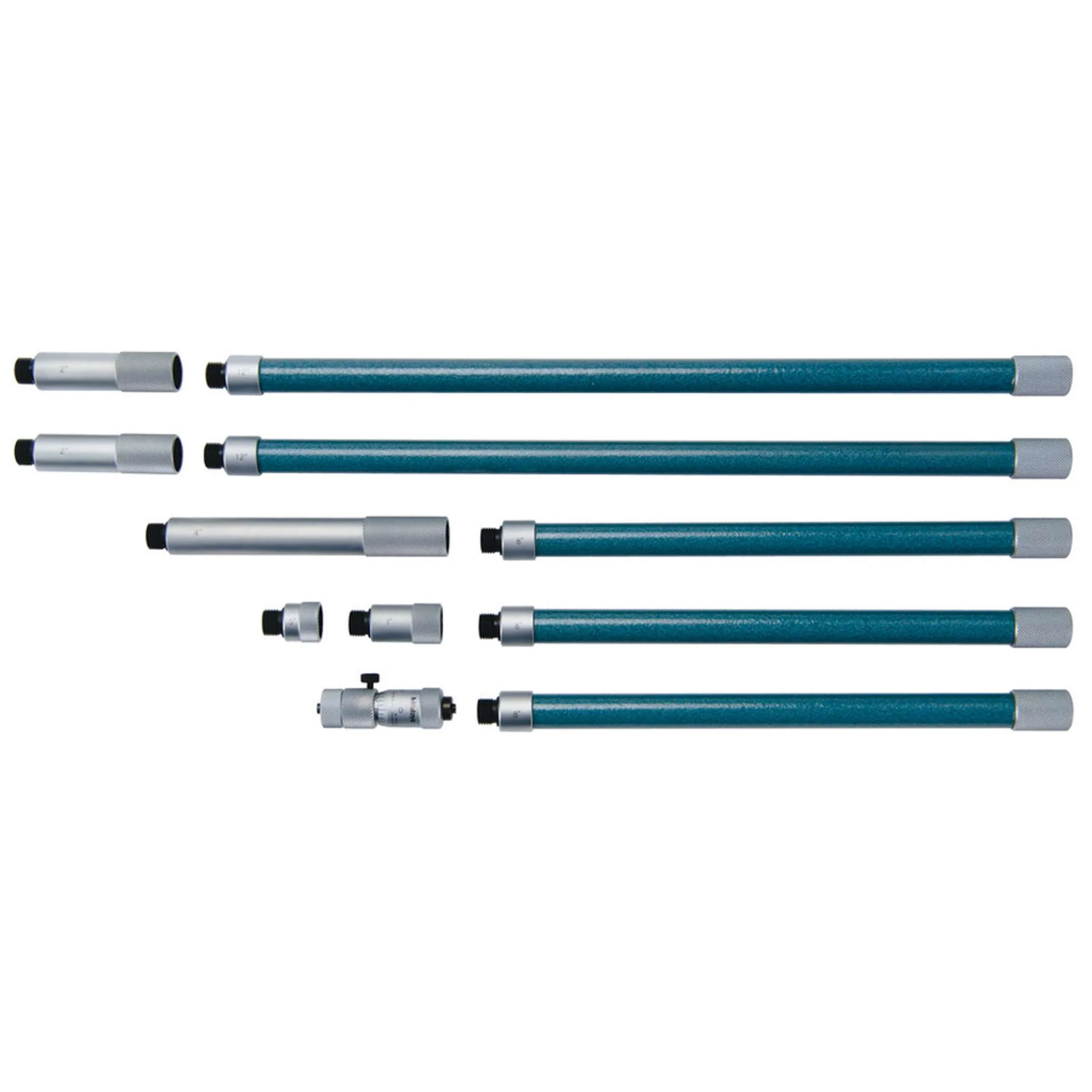 Micrómetro de interiores tipo tubular, Superficie de medición endurecida 2-60 pulg