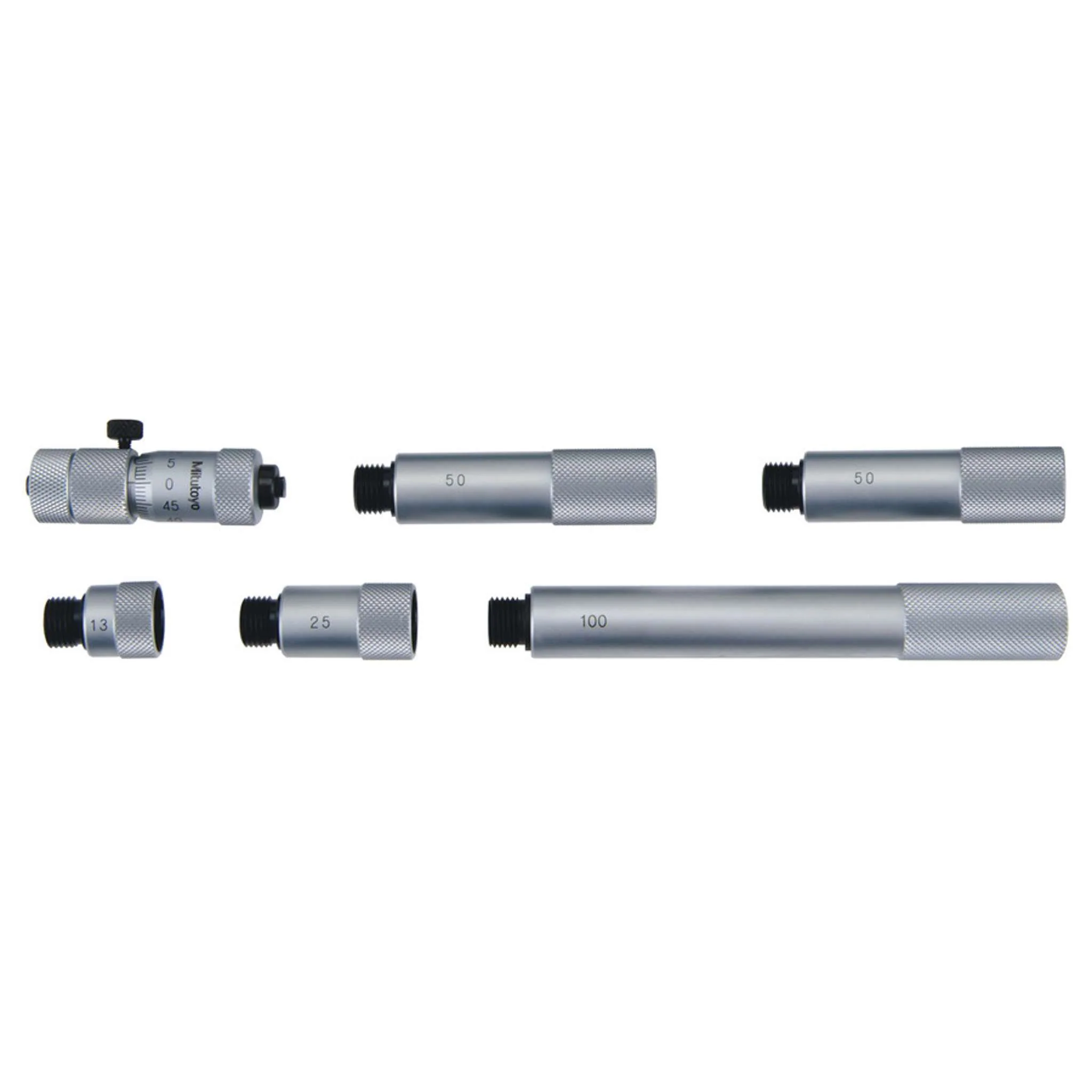 Micrómetro de interiores tipo tubular, Superficie de medición endurecida 50-300mm