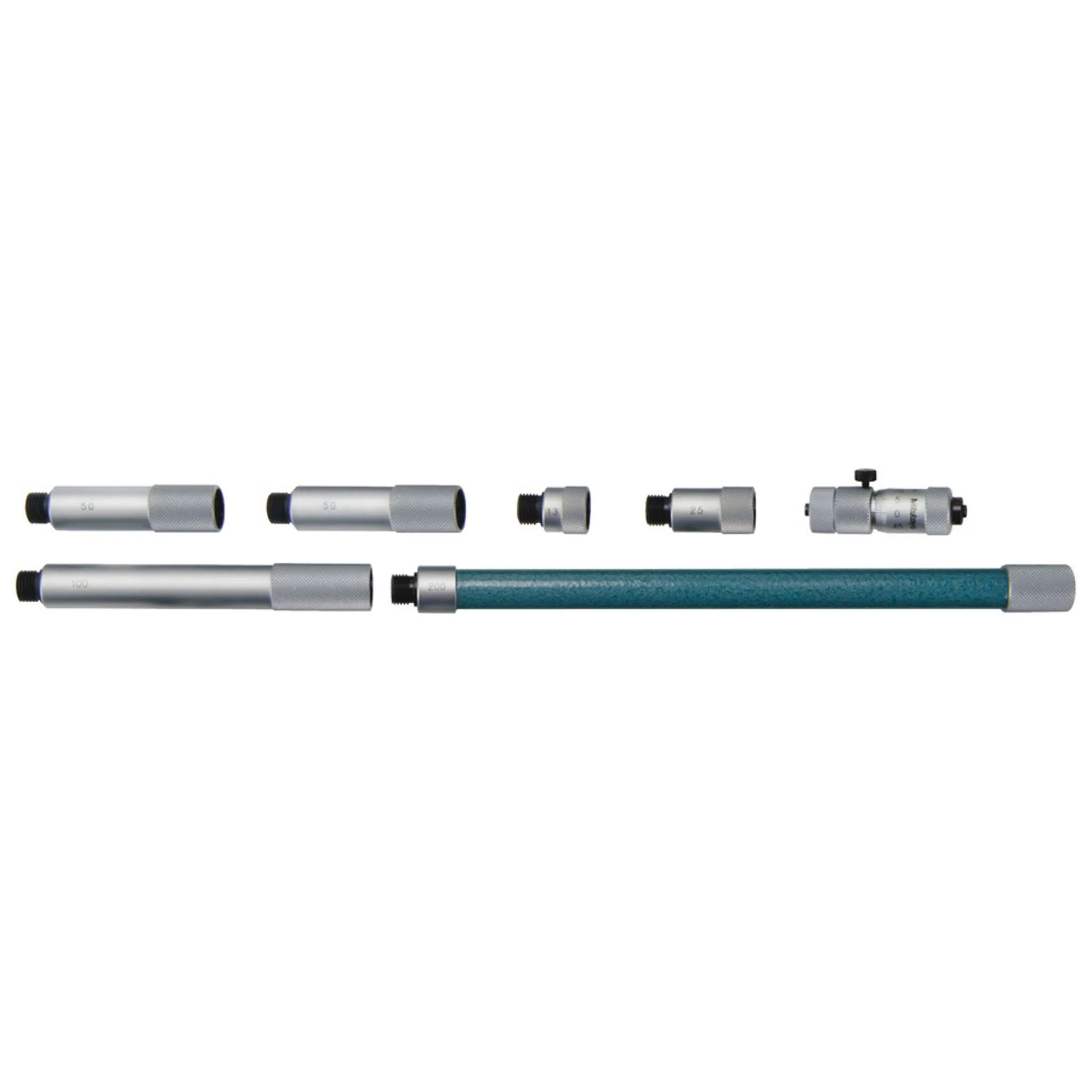 Micrómetro de interiores tipo tubular, Superficie de medición endurecida 50-500mm