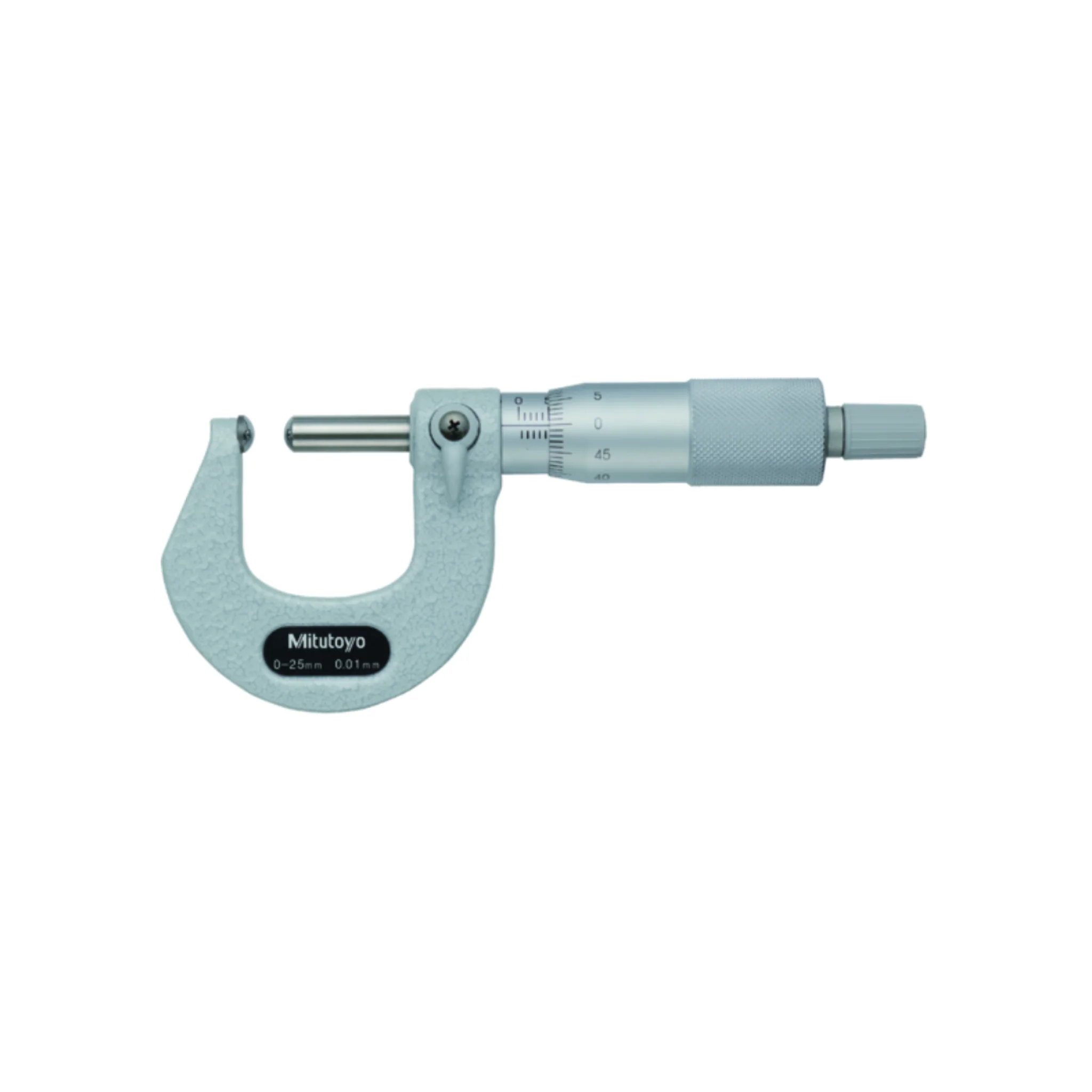 Micrómetro para tubo, tipo esférico en tope y husillo, 0 - 25 mm