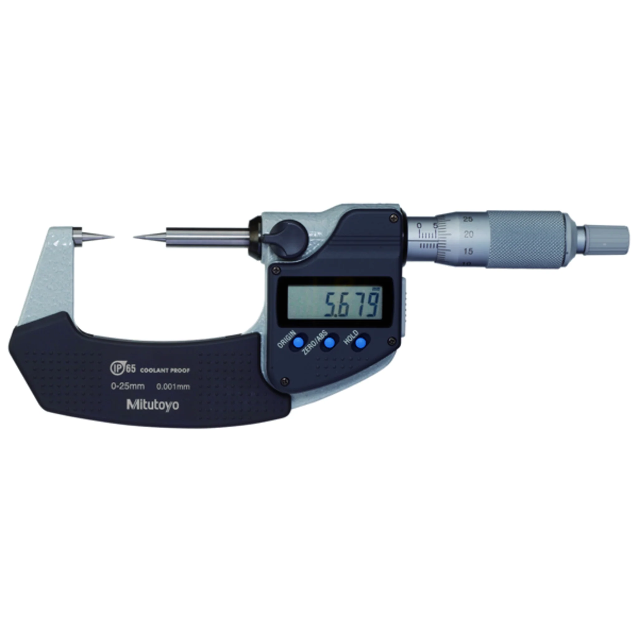 Micrómetro Digimatic de puntas IP65 50-75mm, 15° punta