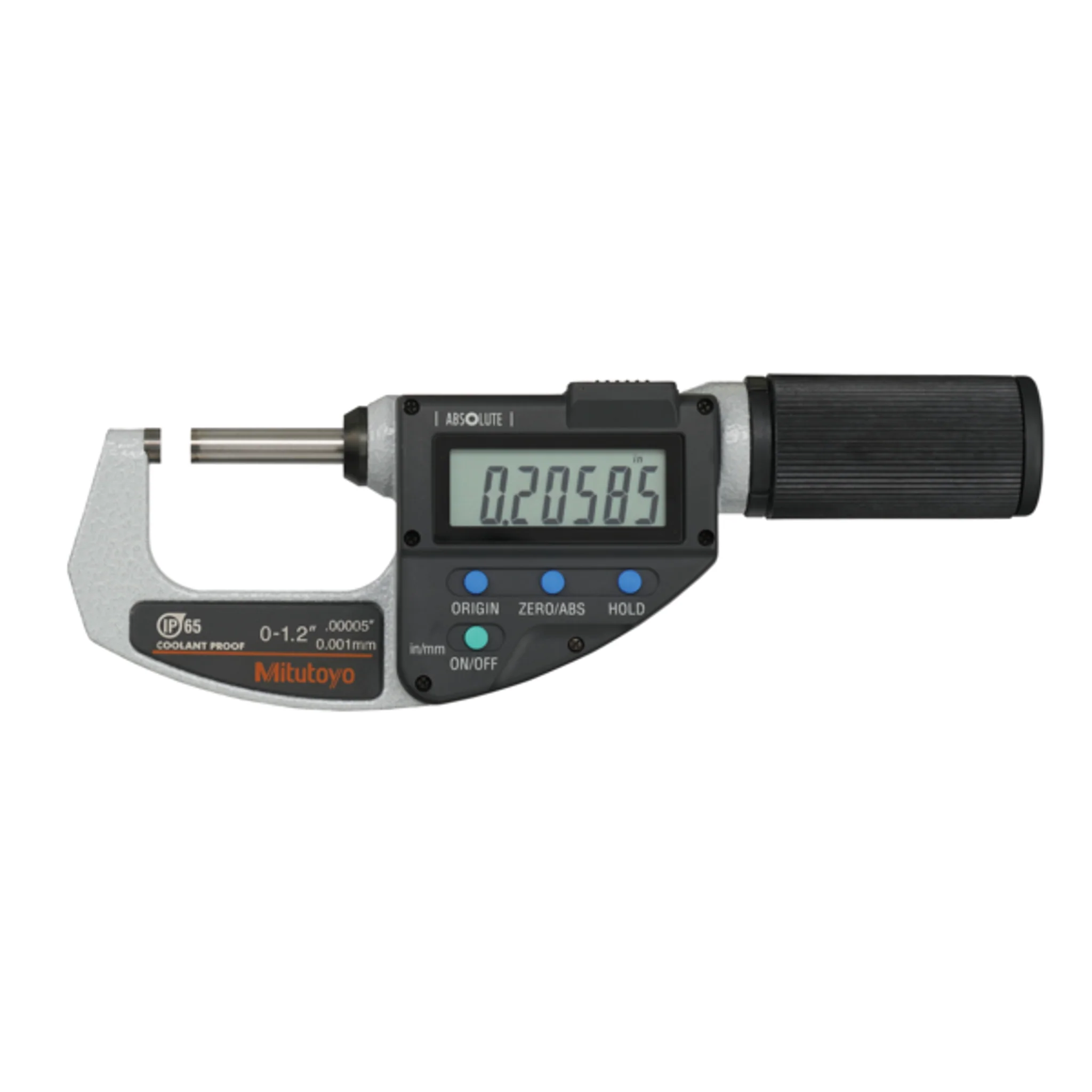Micrómetro Digital para Exteriores Quickmike, Intervalo de 0-1.2 pulg, Fuerza de Medición de 5 a 12 N, Con Salida de Datos