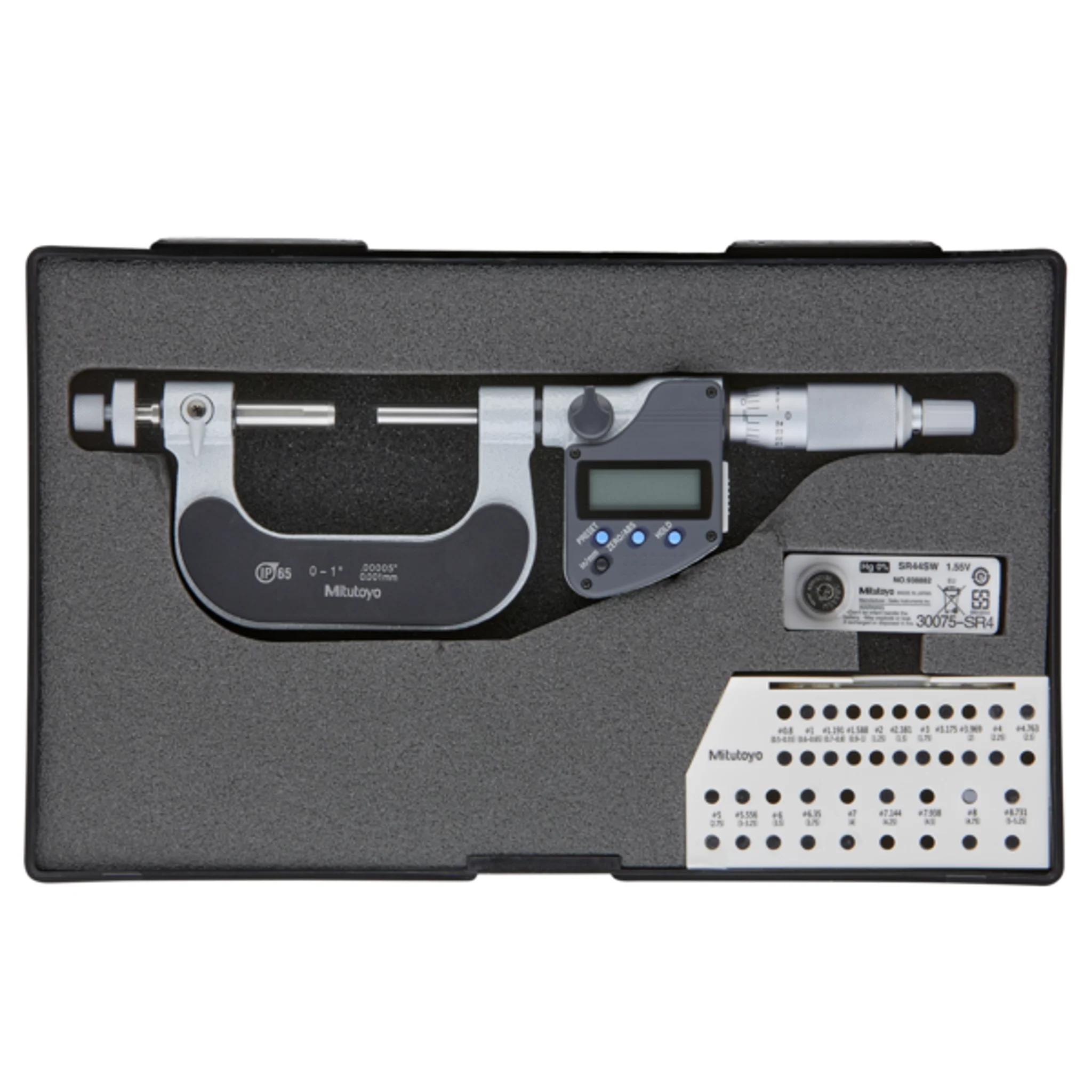 Micrómetros Digimatic para Dientes de Engranes IP65 pulg/mm, 0-1 pulg - Image 2