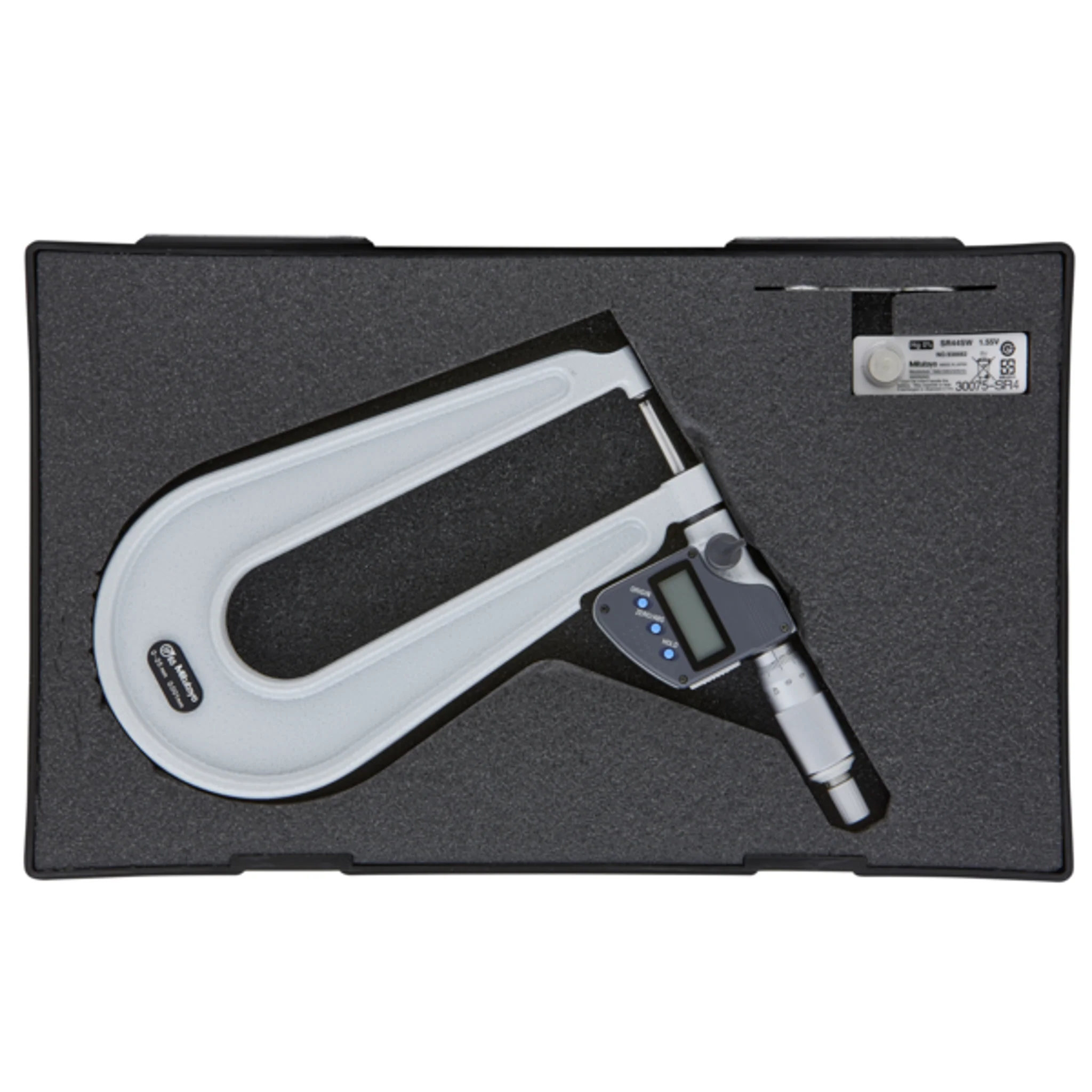 Micrómetros Digimatic para láminas metálicas IP65 0-25mm, Tope esférico - Image 2