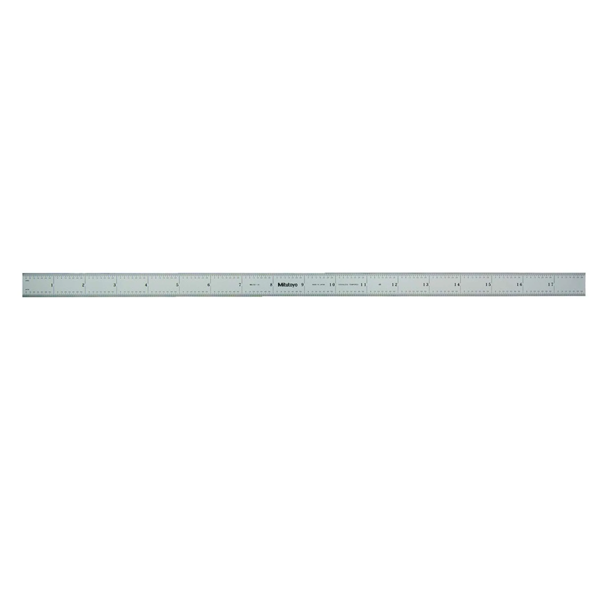 Regla de acero, Regla rígida ancha 18 pulg, pulg