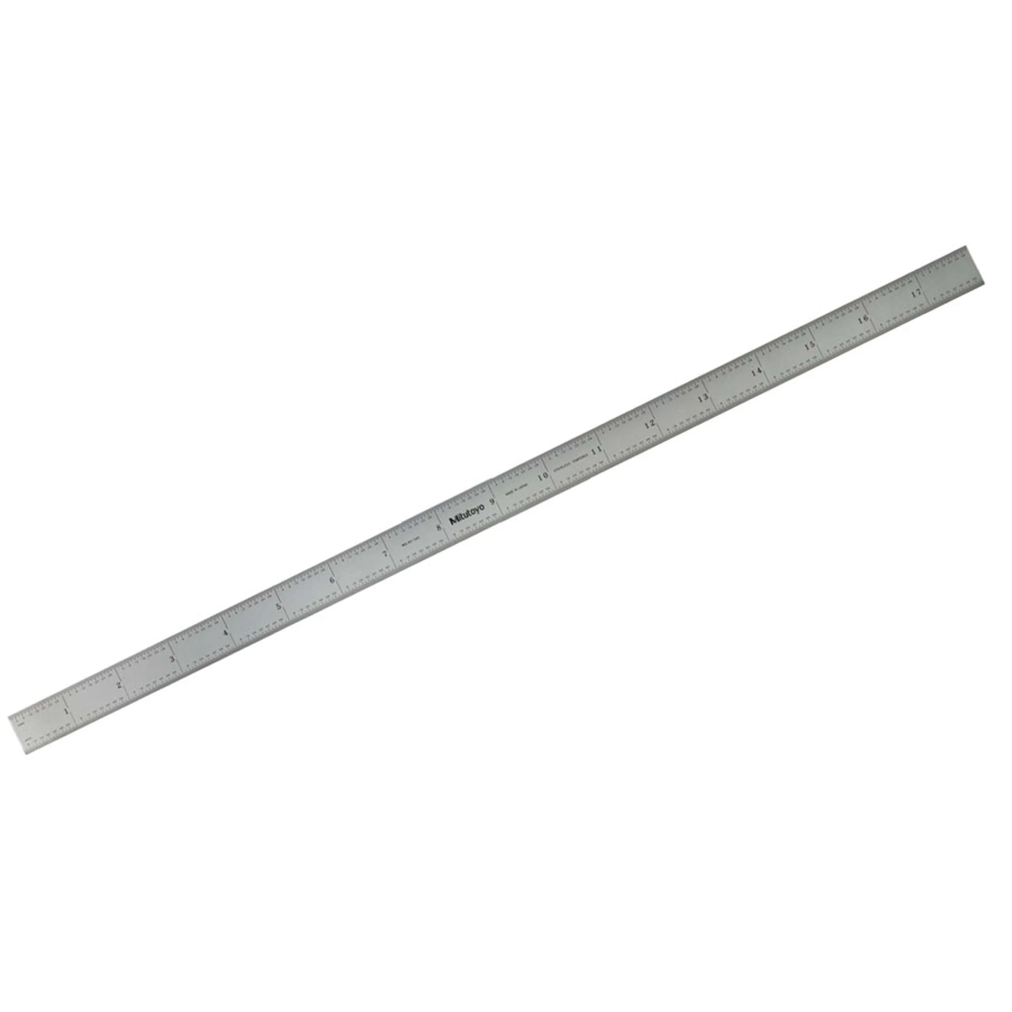 Regla de acero, Regla totalmente flexible  450mm/18 pulg, mm/pulg