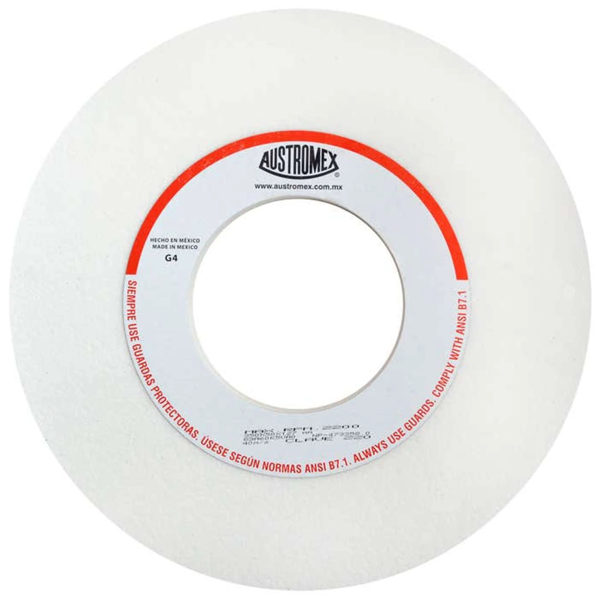 Rueda abrasiva para rectificado de tipo 1, 14 pulg X 2 pulg X 5 pulg de grano 60