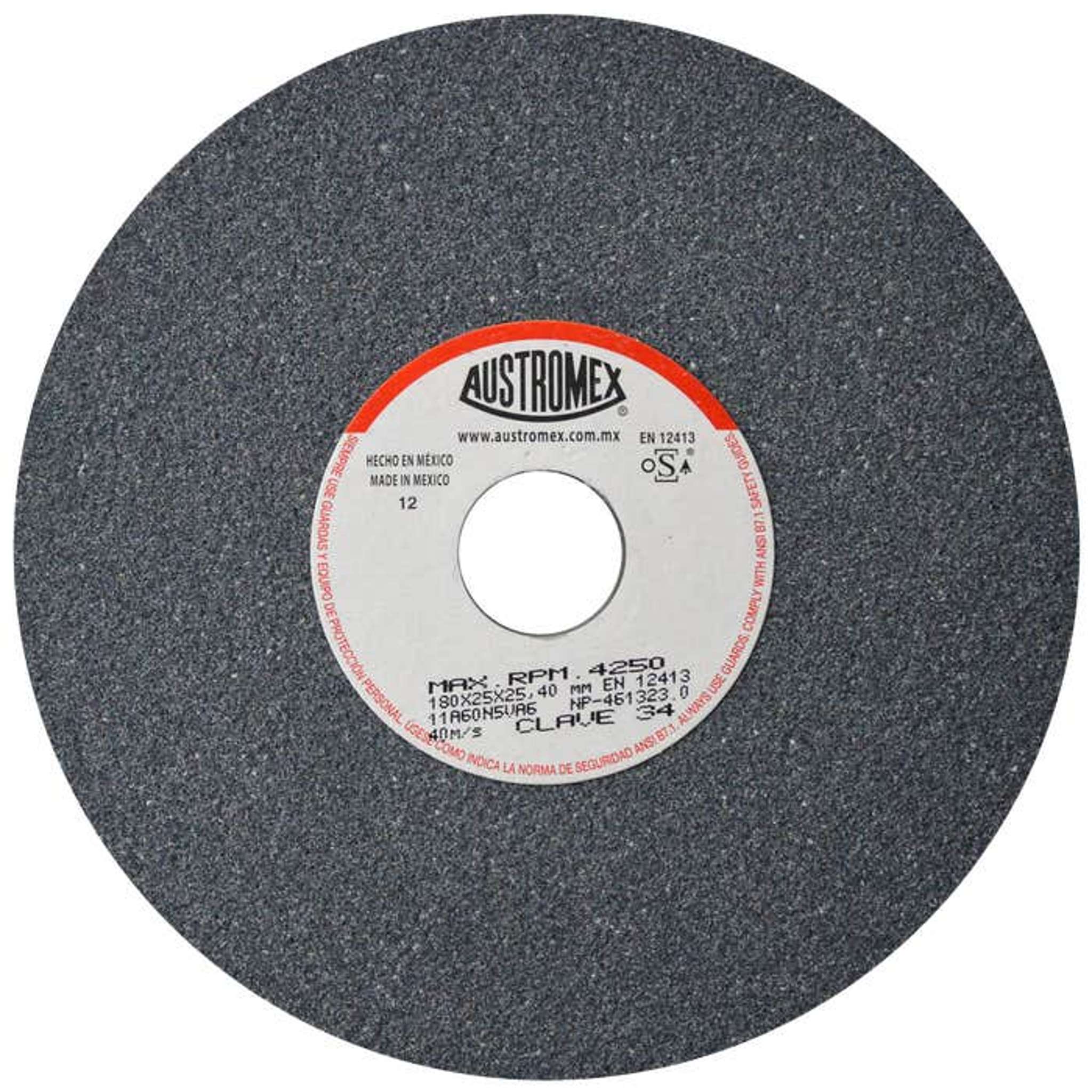 Rueda abrasiva para rectificado de tipo 1, 7 pulg X 1 pulg X 1 pulg de grano 60